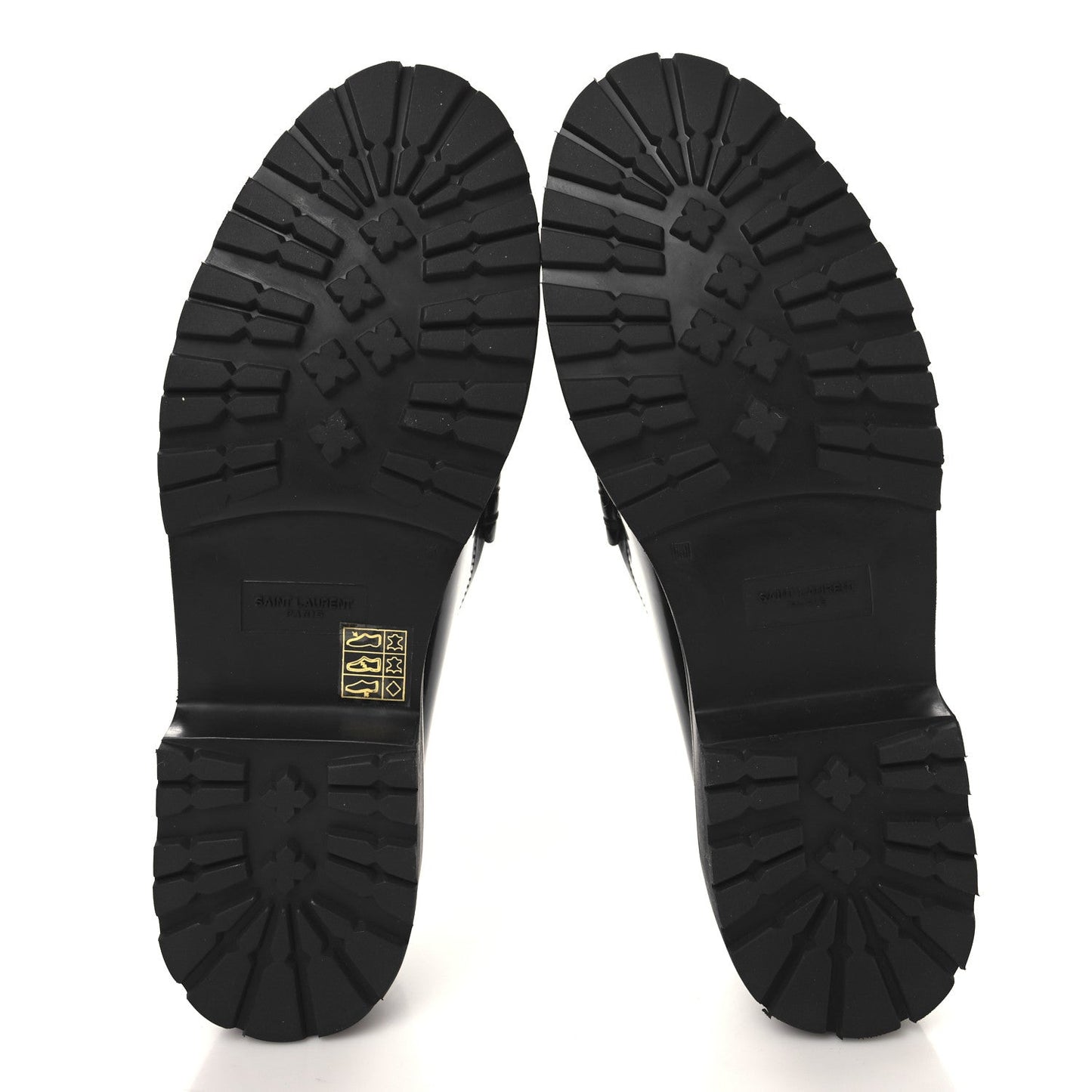 Glazed Calfskin Le Loafer 15 Penny Slippers 38.5 Black