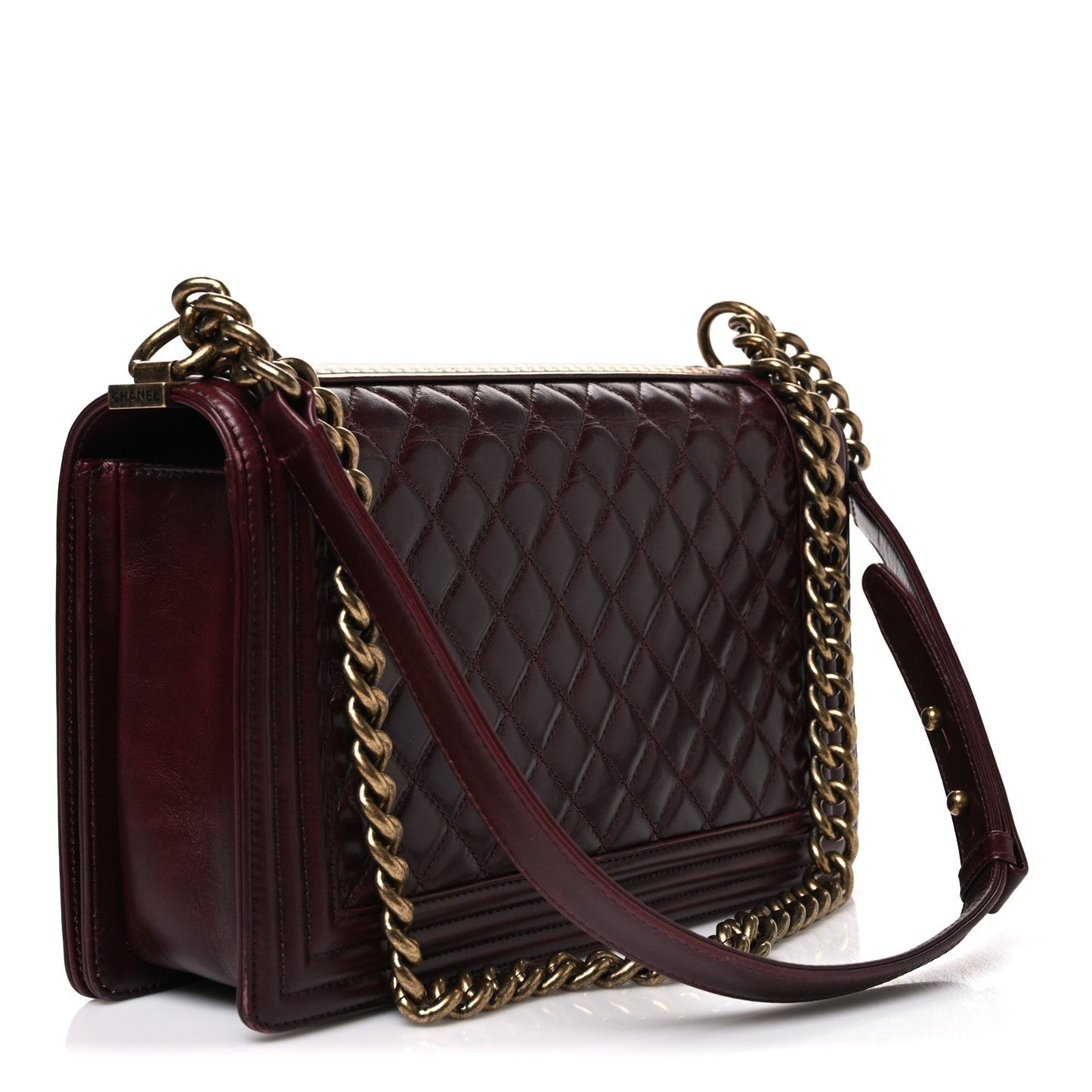 Calfskin Quilted New Medium A Tale From Paris Salzburg Boy Flap Burgundy