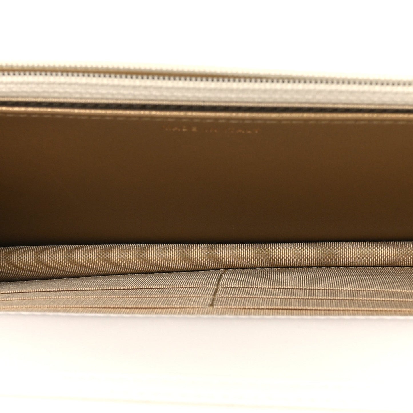 Lambskin Quilted CC Pearl Crush Wallet on Chain WOC White