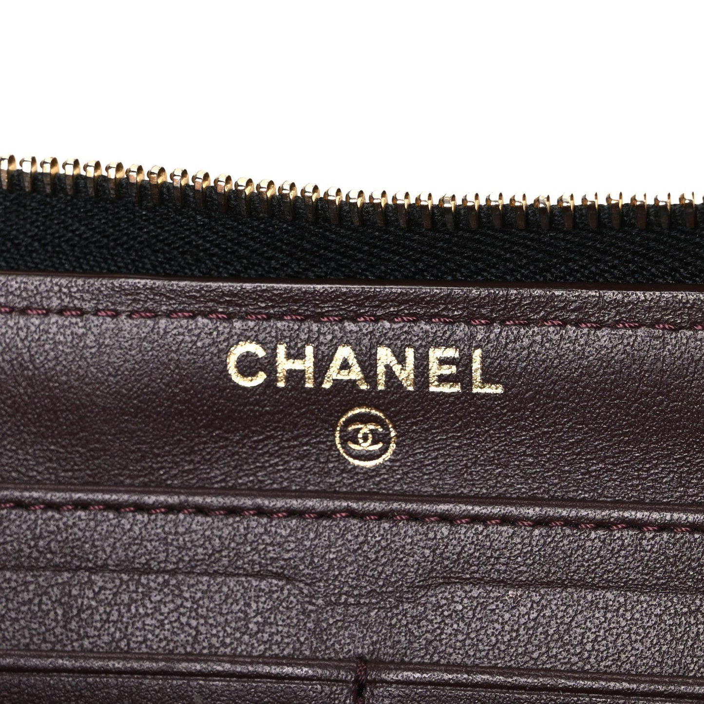 Caviar Quilted Large Gusset Zip Around Wallet Black