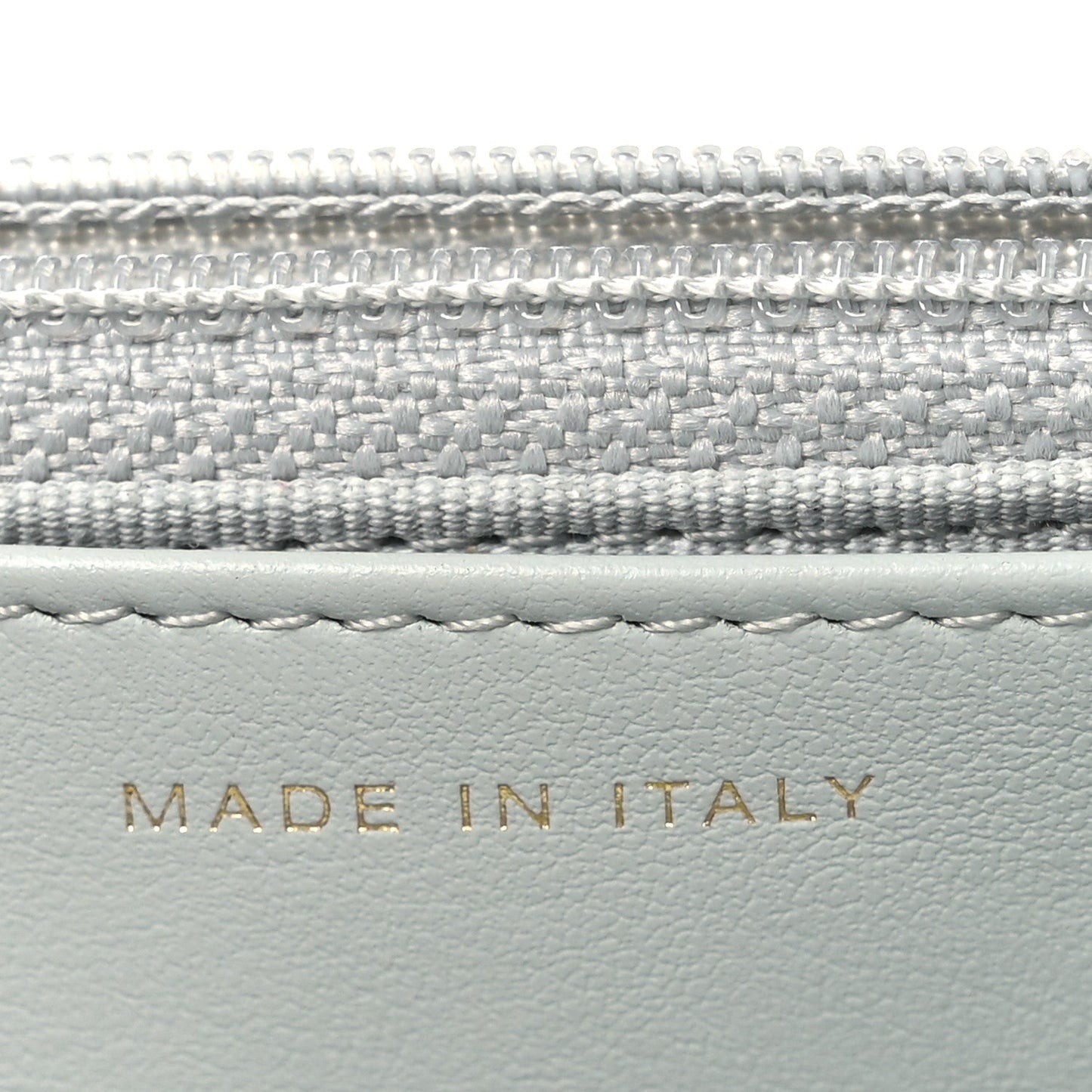 Lambskin Quilted Chanel 19 Wallet On Chain WOC Light Blue