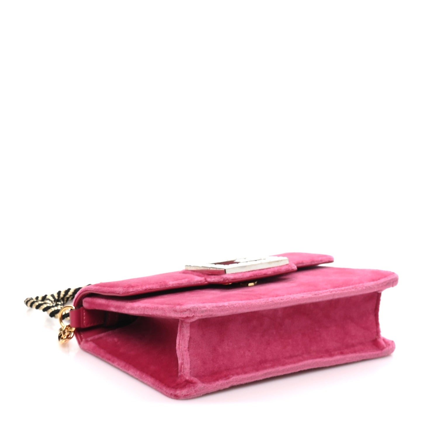 Velvet Crystal Square G Shoulder Bag Light Raspberry Rose