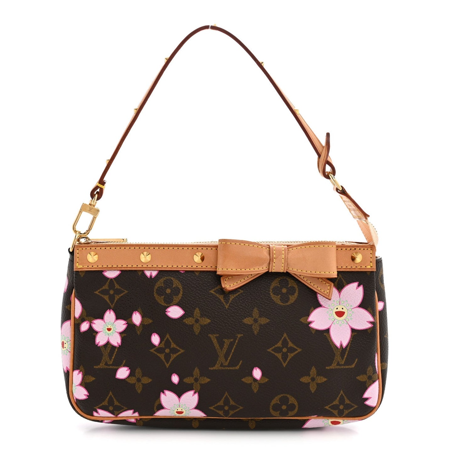 Monogram Cherry Blossom Pochette Accessories Brown