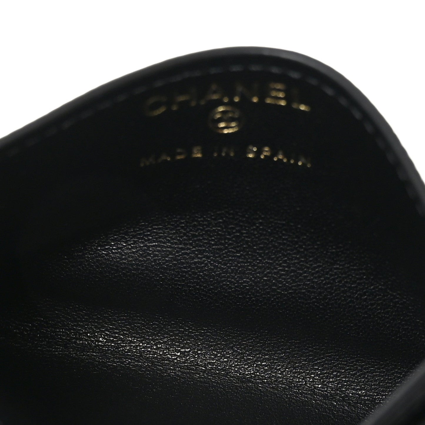 Calfskin Lizard Embossed Card Holder Black