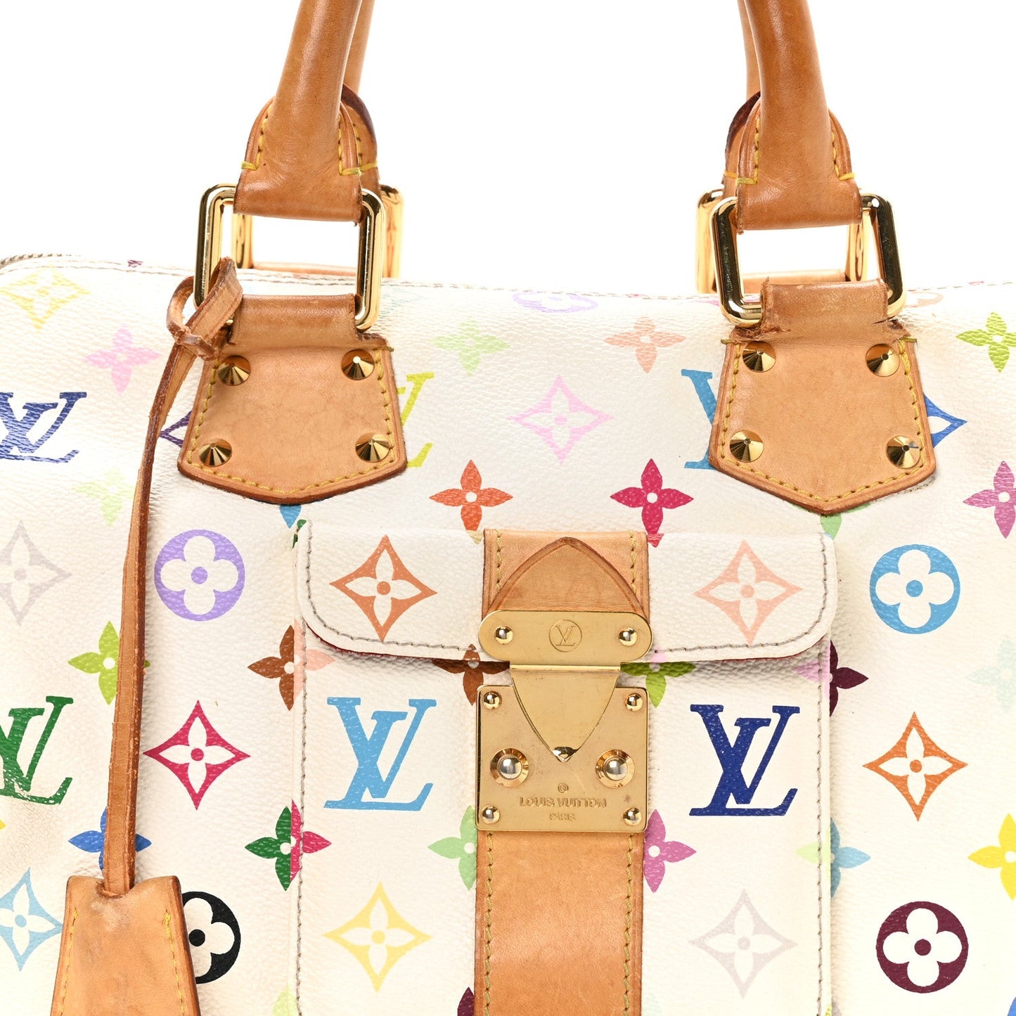 Monogram Multicolor Speedy 30 White