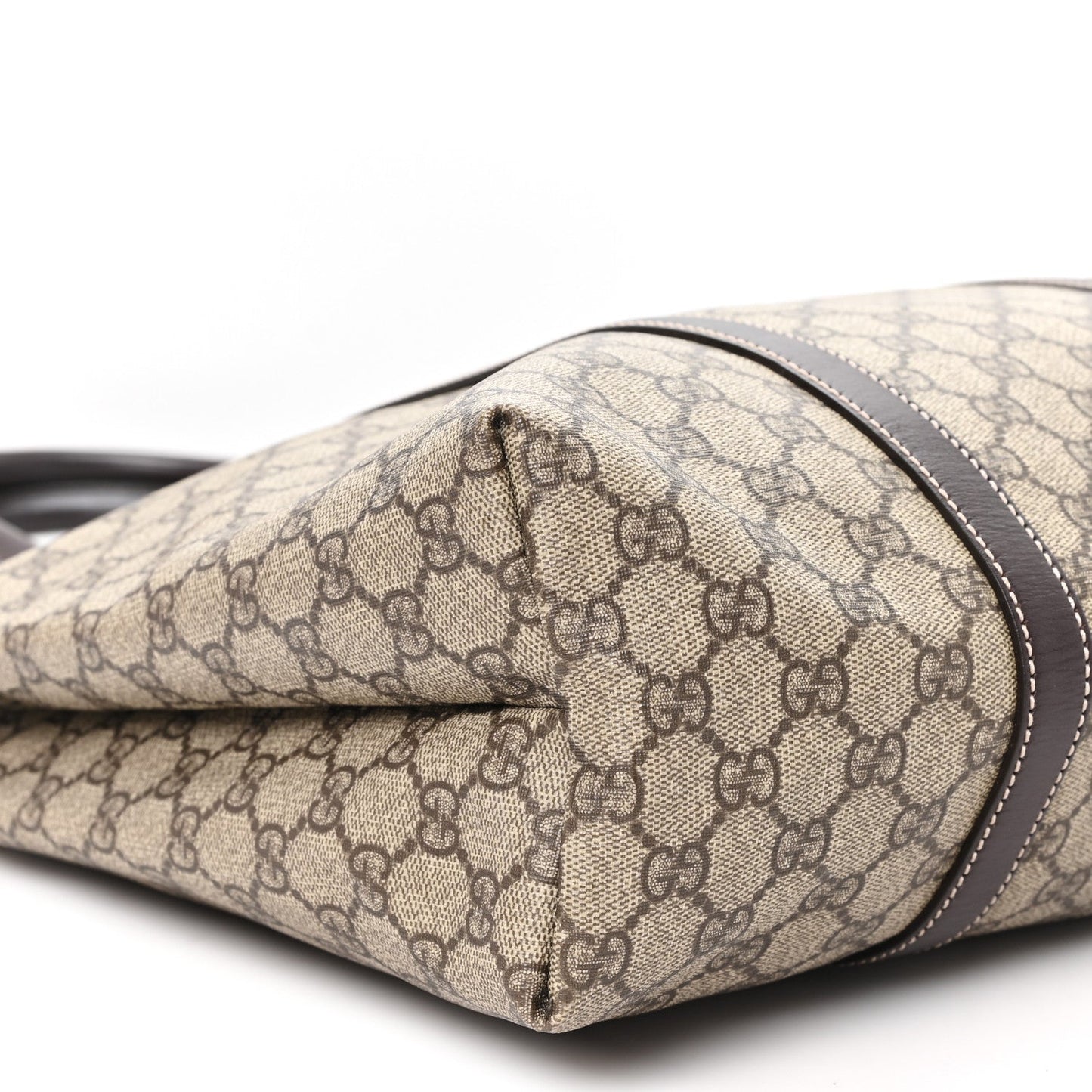 GG Plus Monogram Joy Vertical Tote Dark Brown