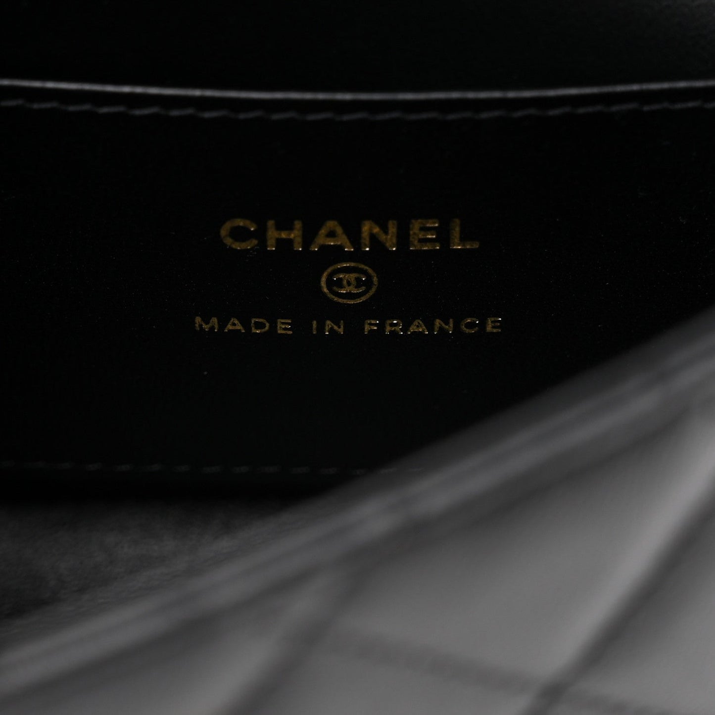 Lambskin Quilted Tab Mini Flap Black