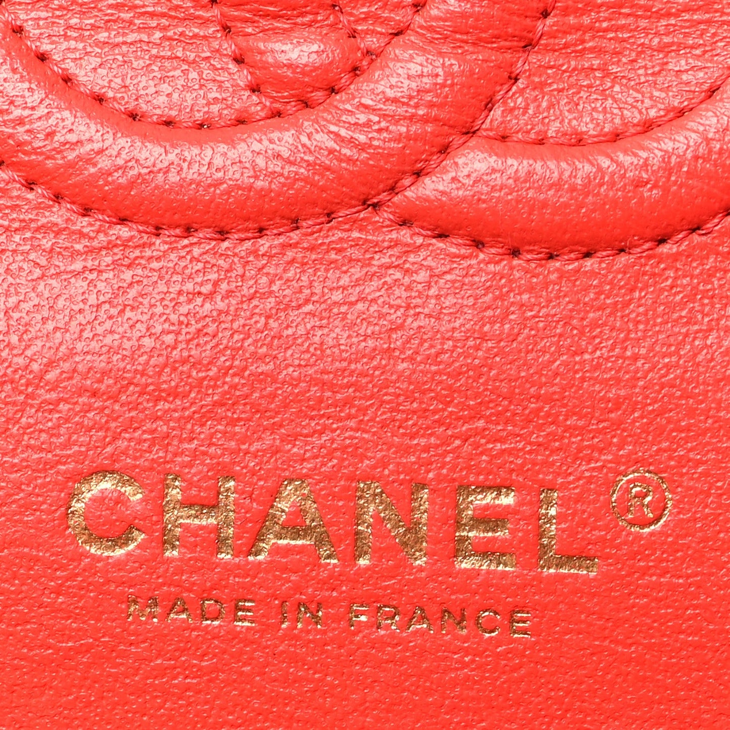 Lambskin Quilted Small Double Flap Red