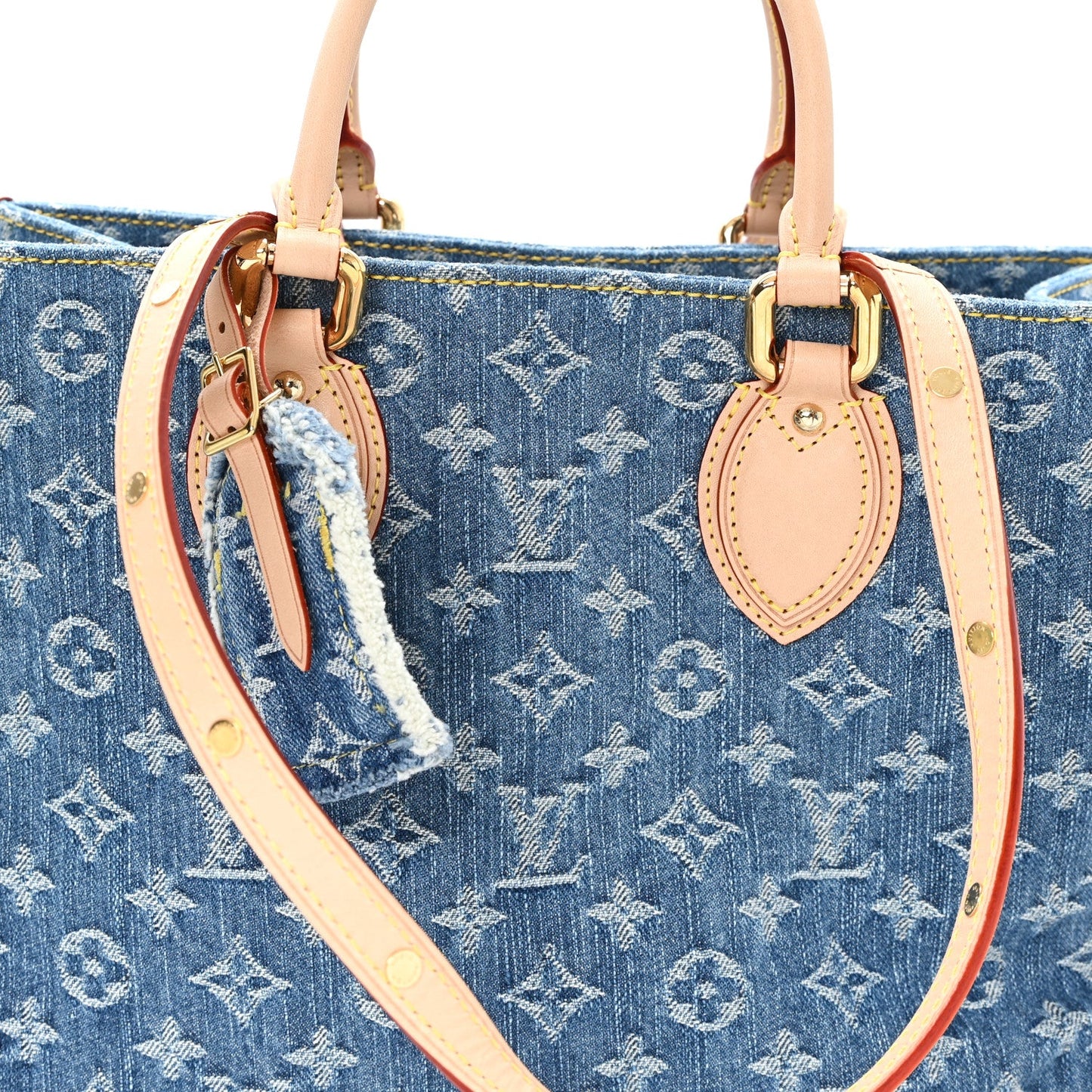 Monogram Denim Onthego MM Blue