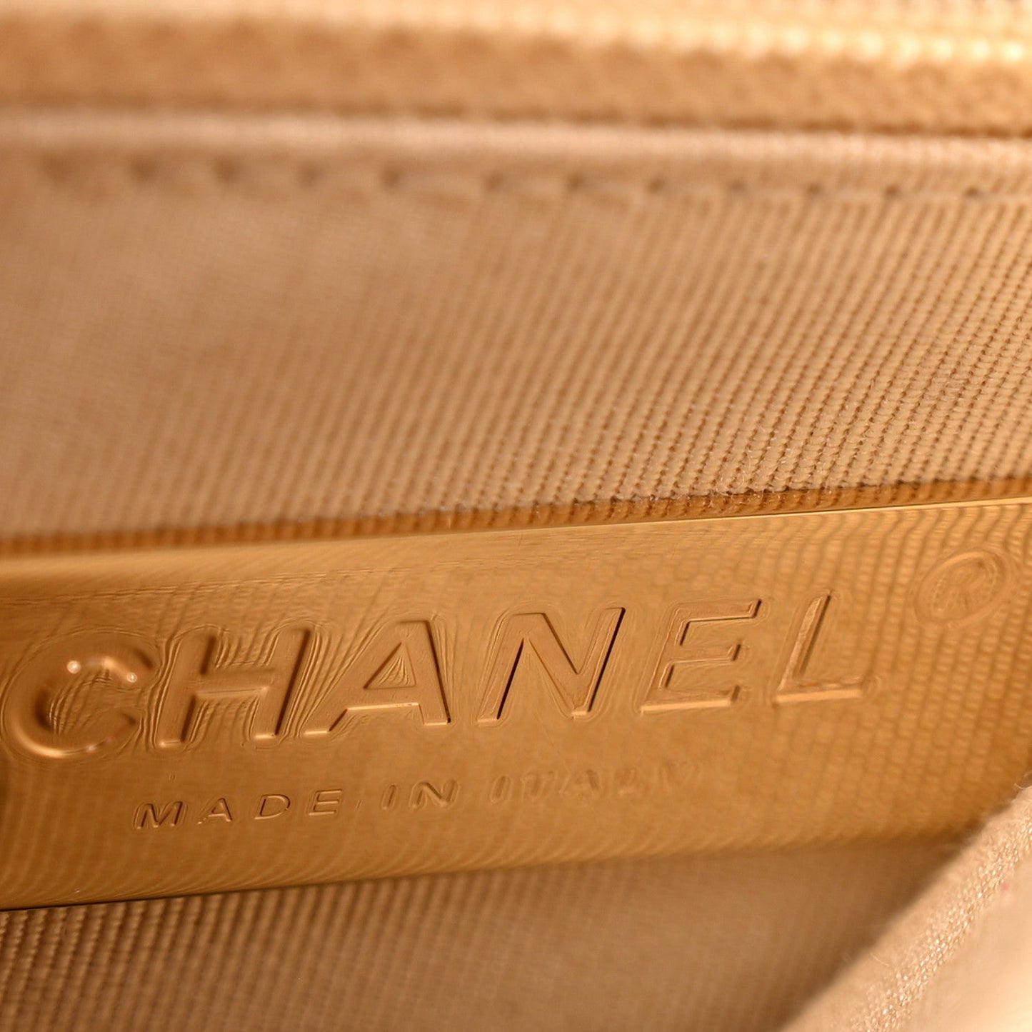 Goatskin Quilted Medium Chanel 19 Flap Light Beige