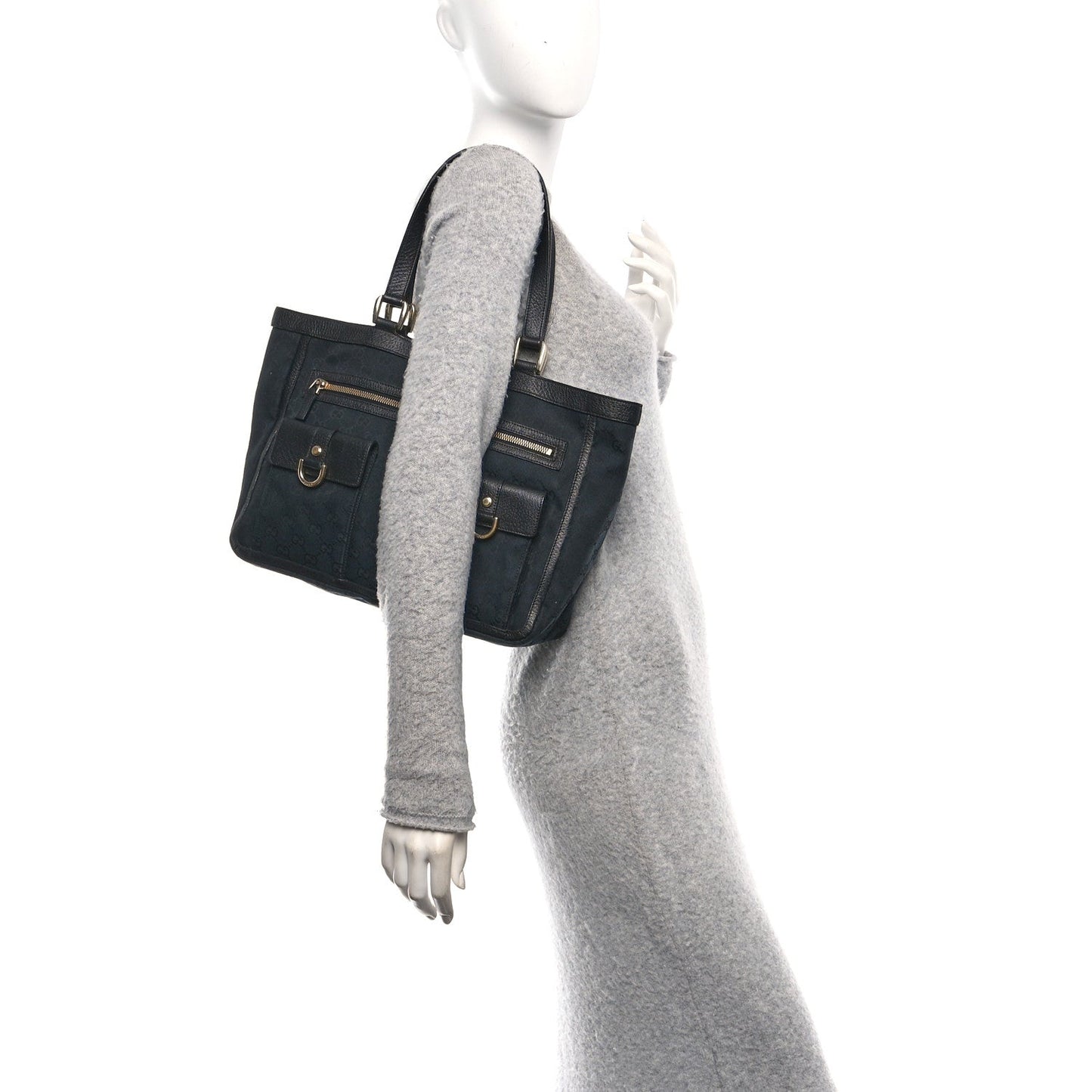 Monogram Abbey D Ring Tote Black