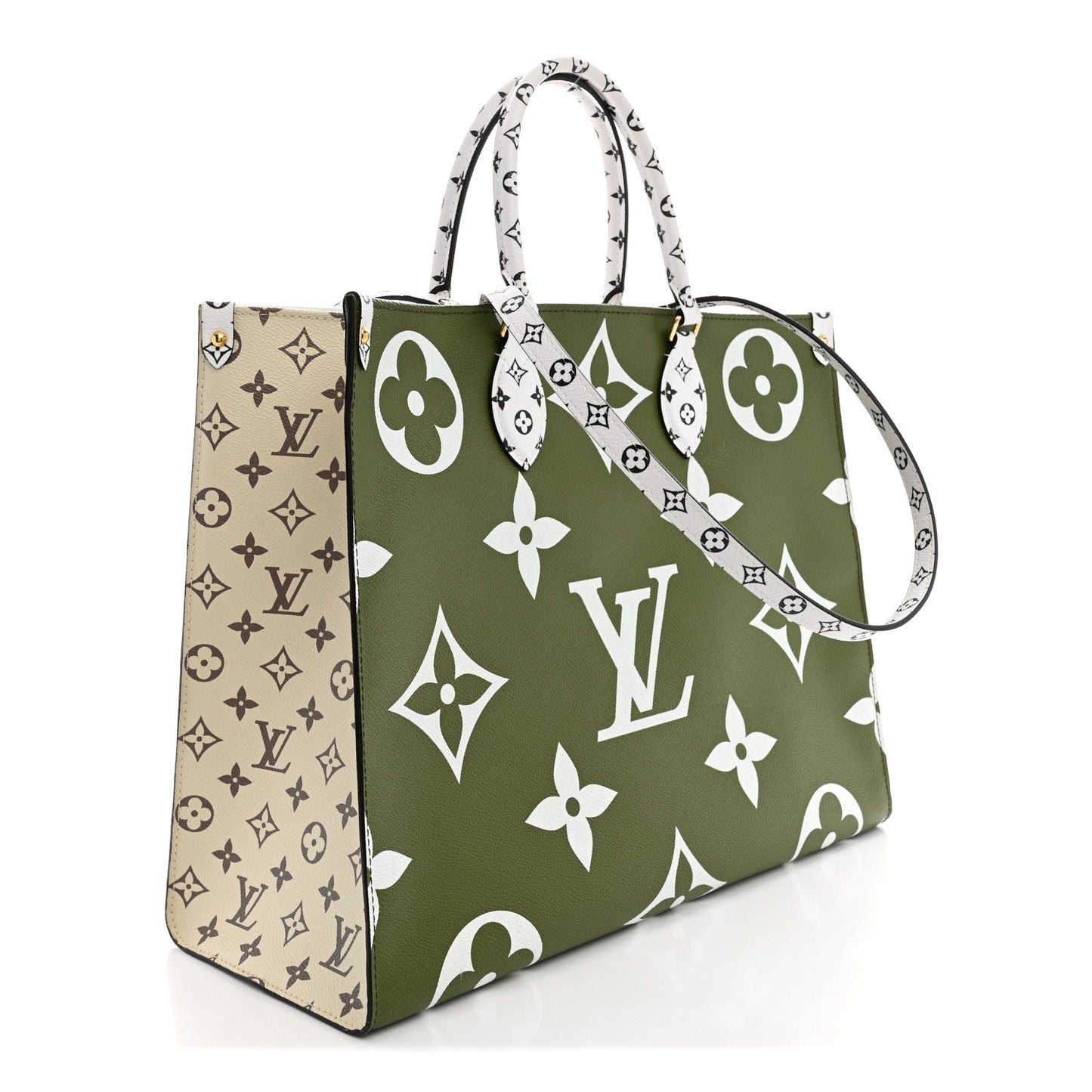 Monogram Giant Onthego GM Kaki Beige
