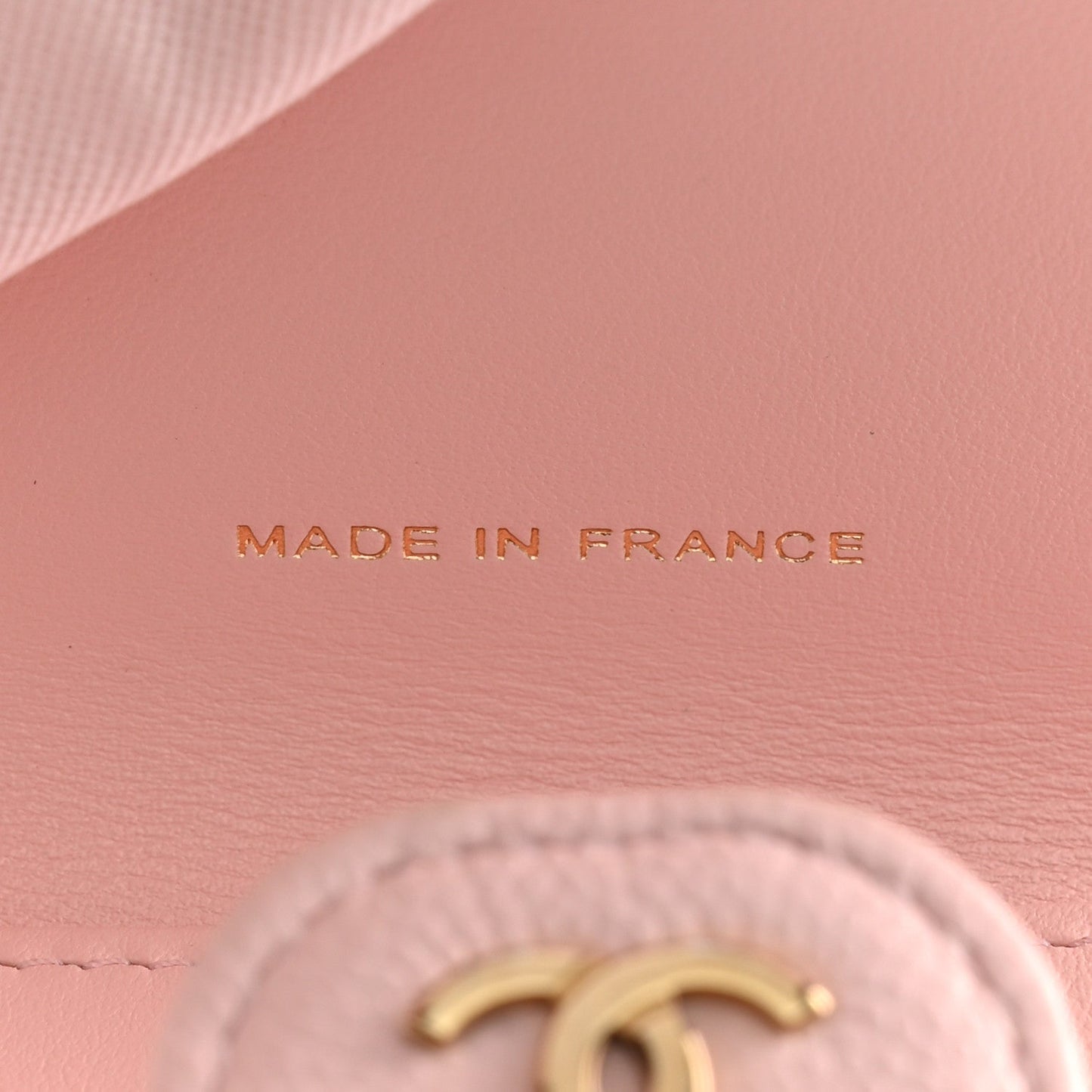 Caviar Quilted Compact Flap Wallet Light Pink