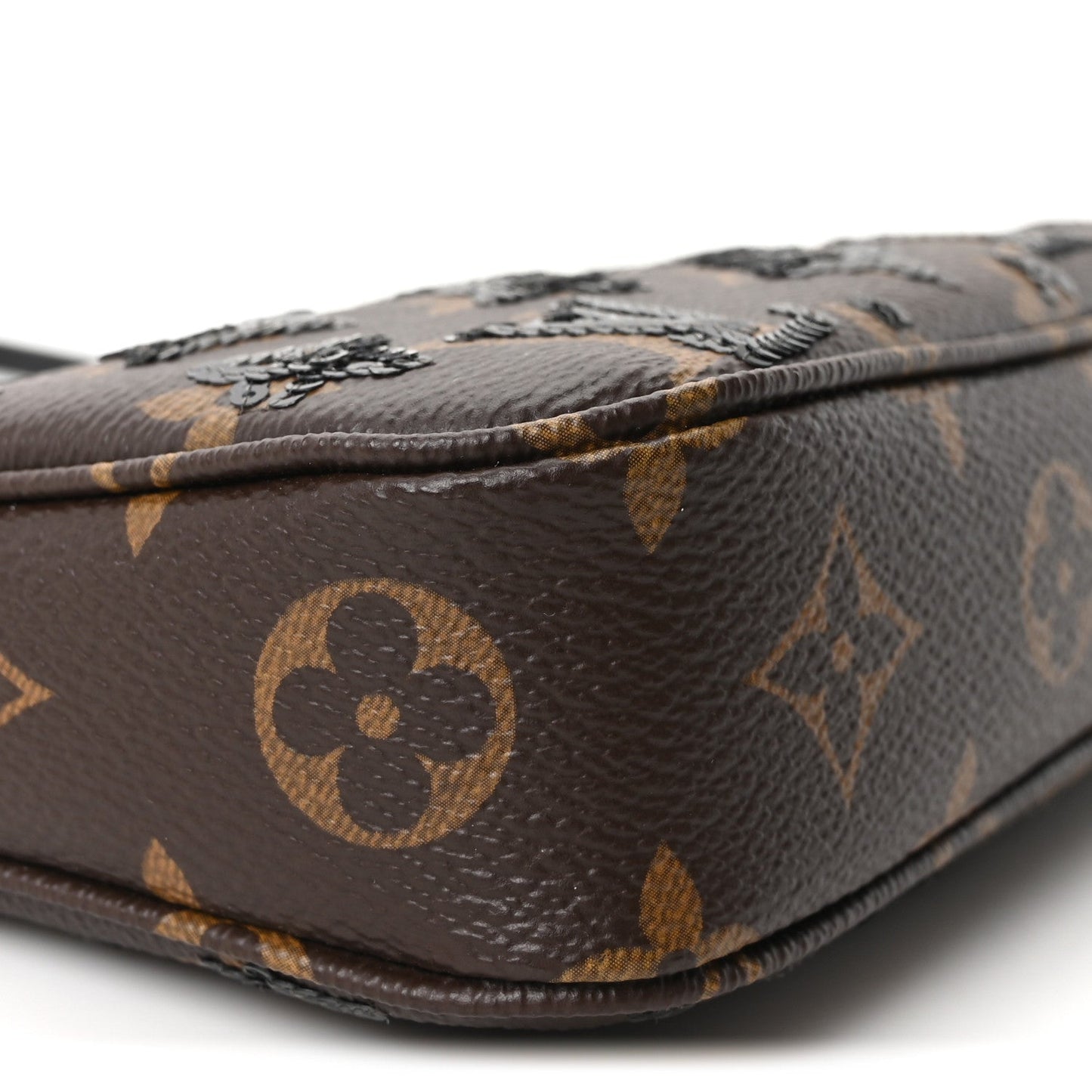 Monogram Sequins Pochette Accessories Black