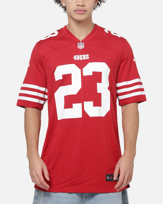 Nike San Francisco 49ers Christian McCaffrey #23 Home Game NFL Jersey Gym Red