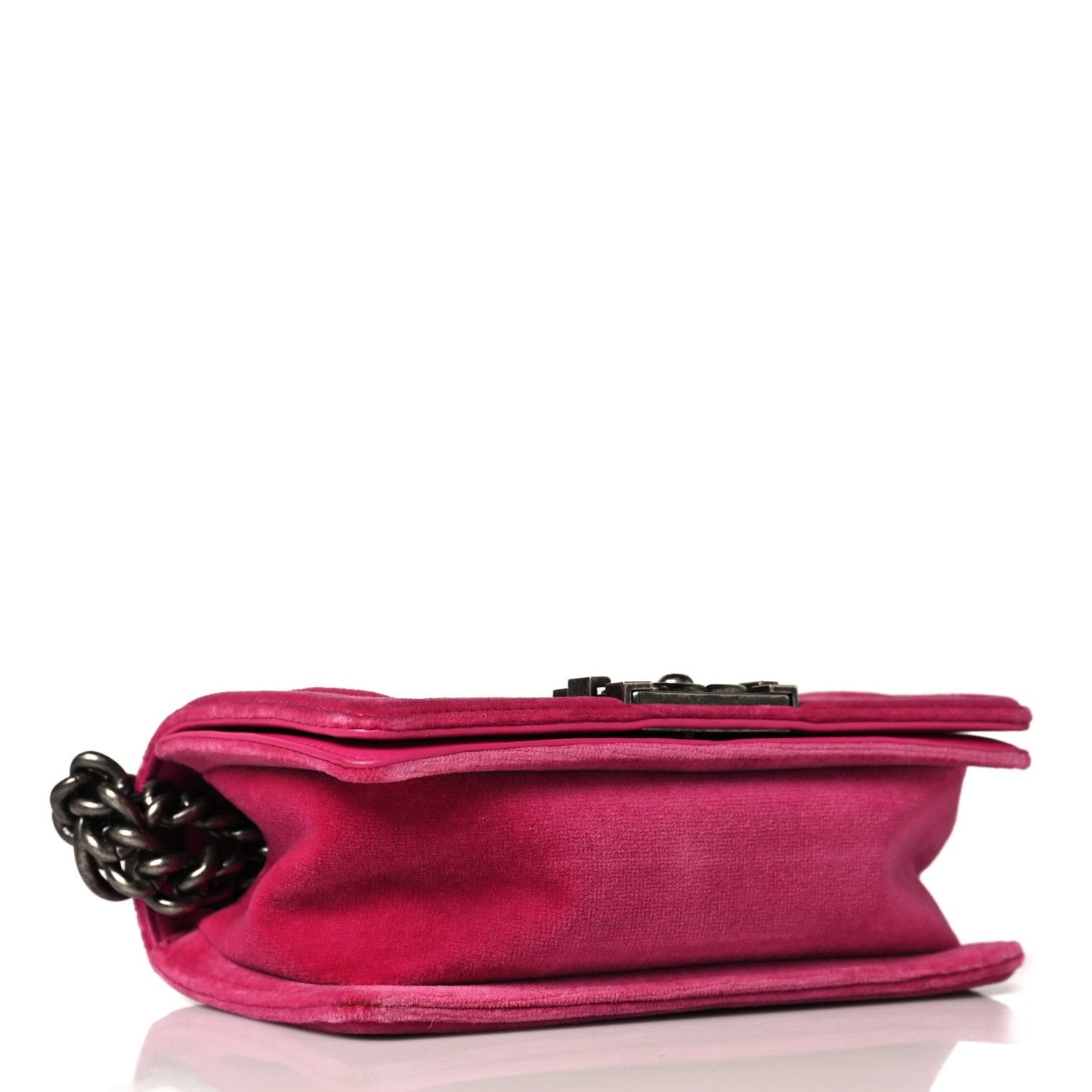 Velvet Quilted Small Boy Flap Pink