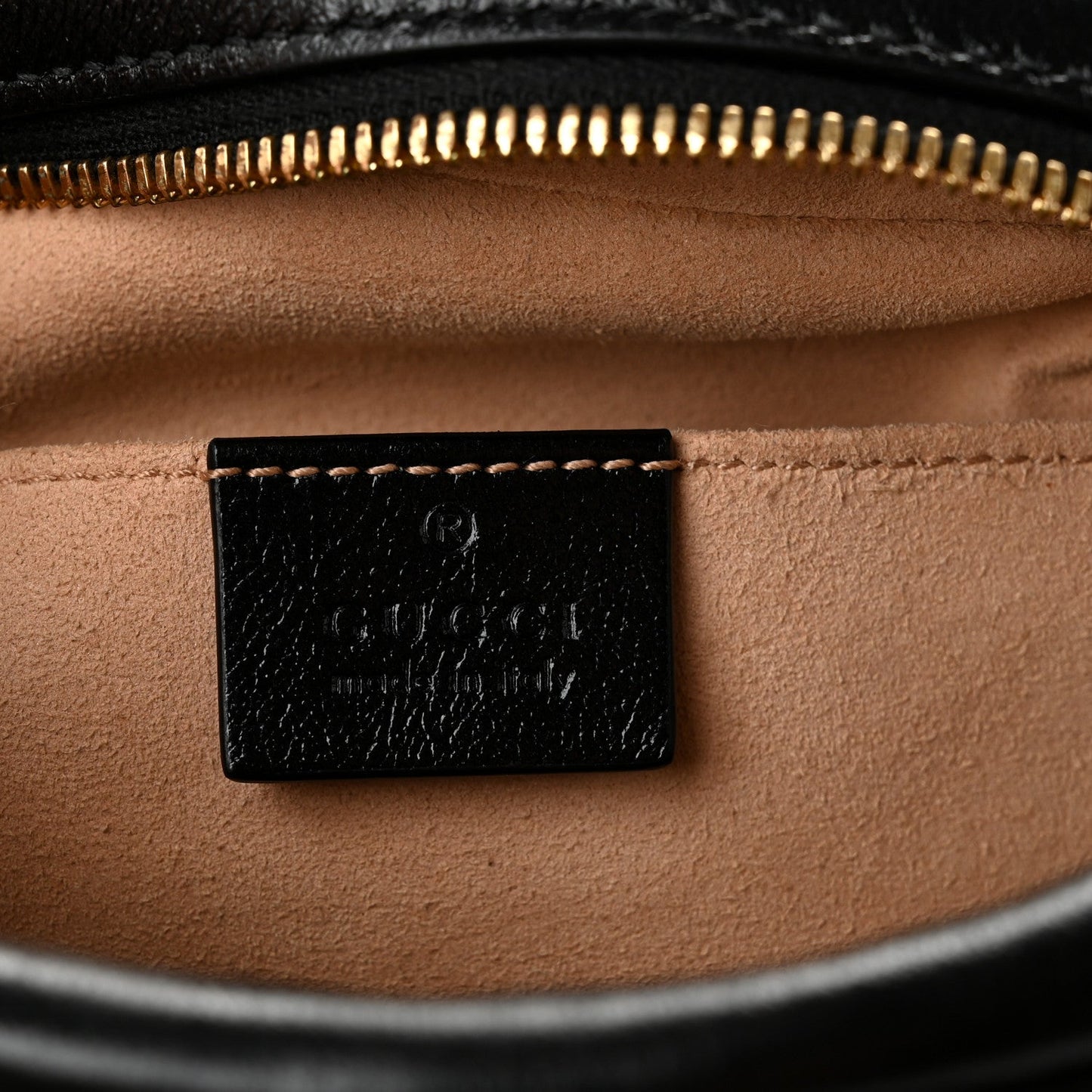 Monogram Matelasse Diagonal Small GG Marmont Chain Shoulder Bag Beige Black