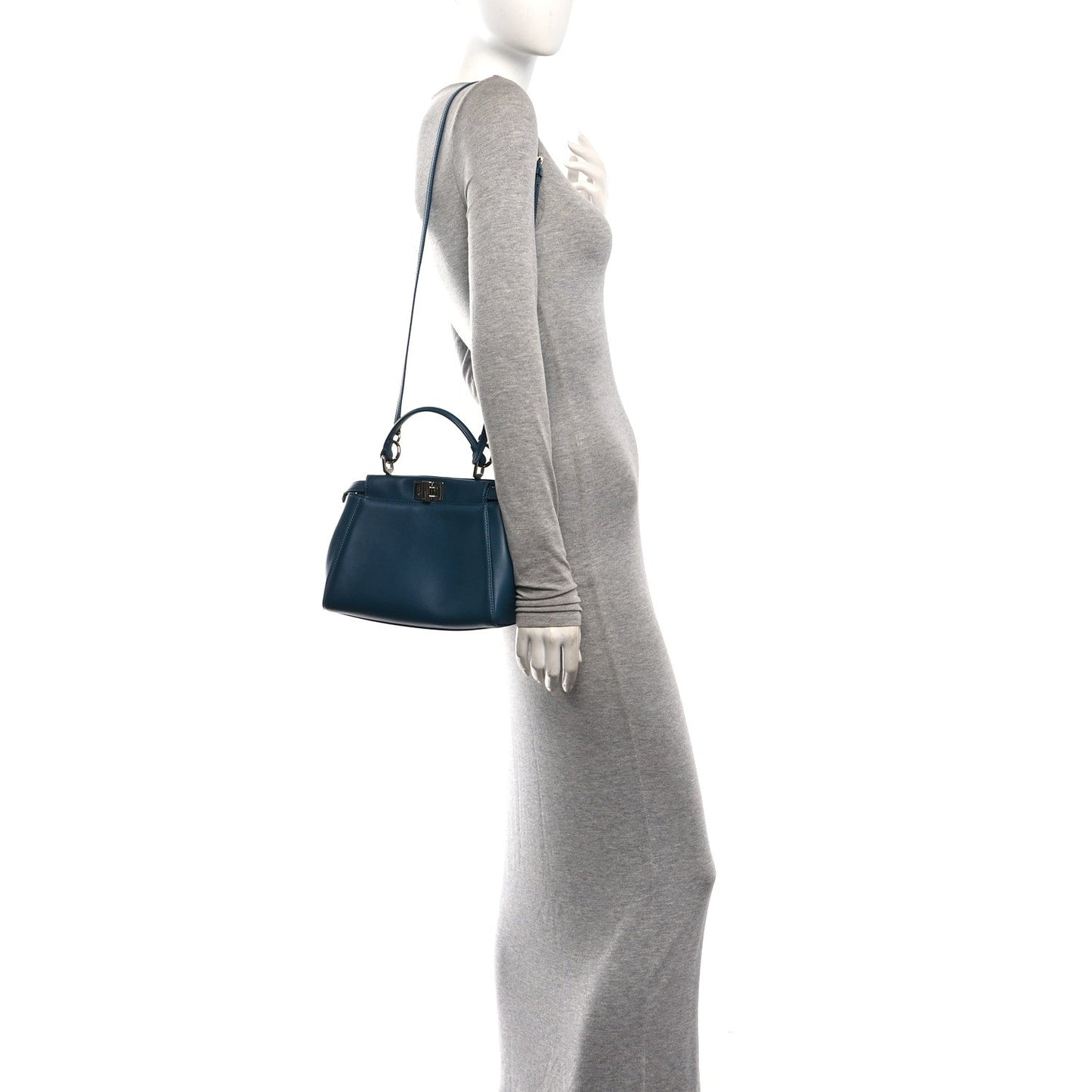 Nappa Mini Peekaboo Iconic Satchel Pavone