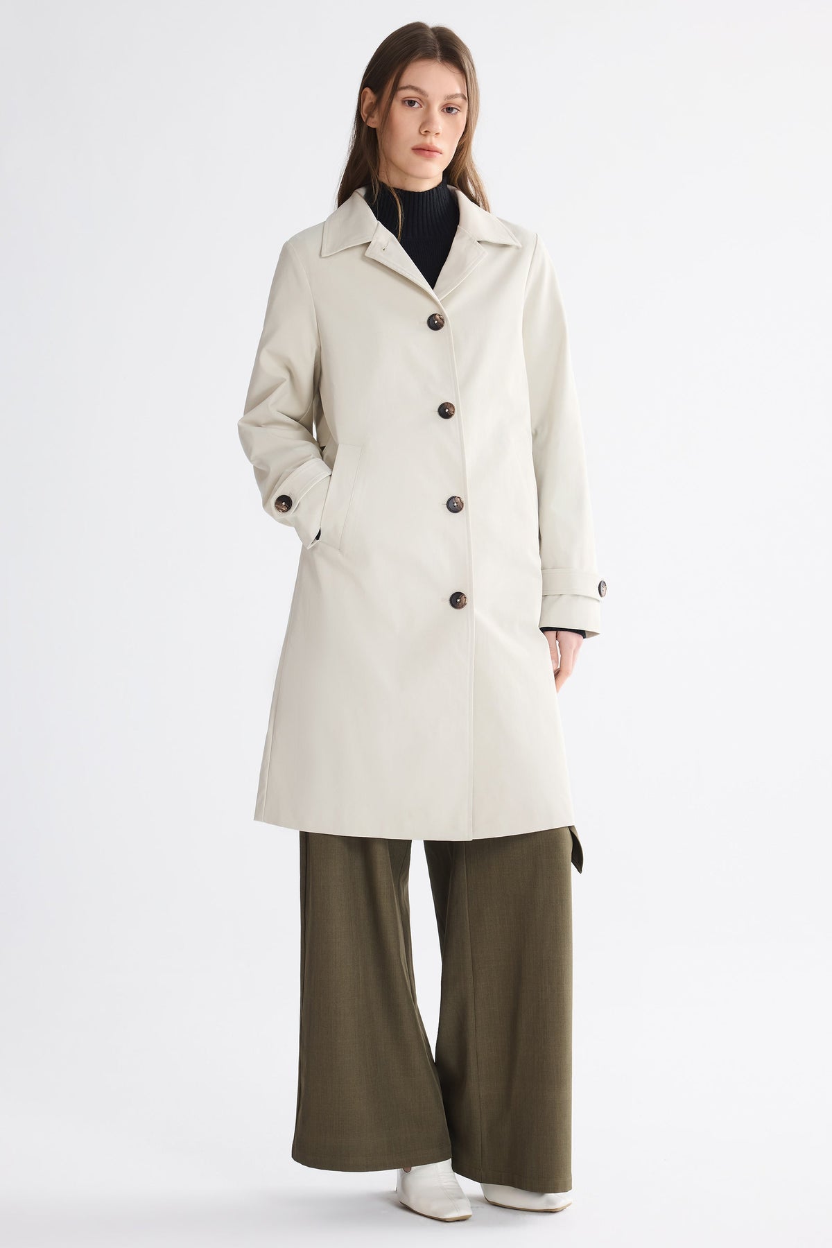 Single-Breasted Trench Coat