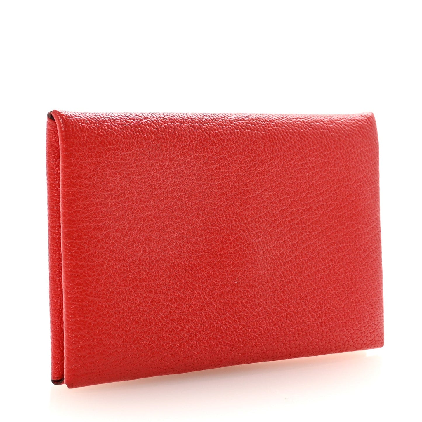 Chevre Mysore Calvi Card Case Rouge Tomate