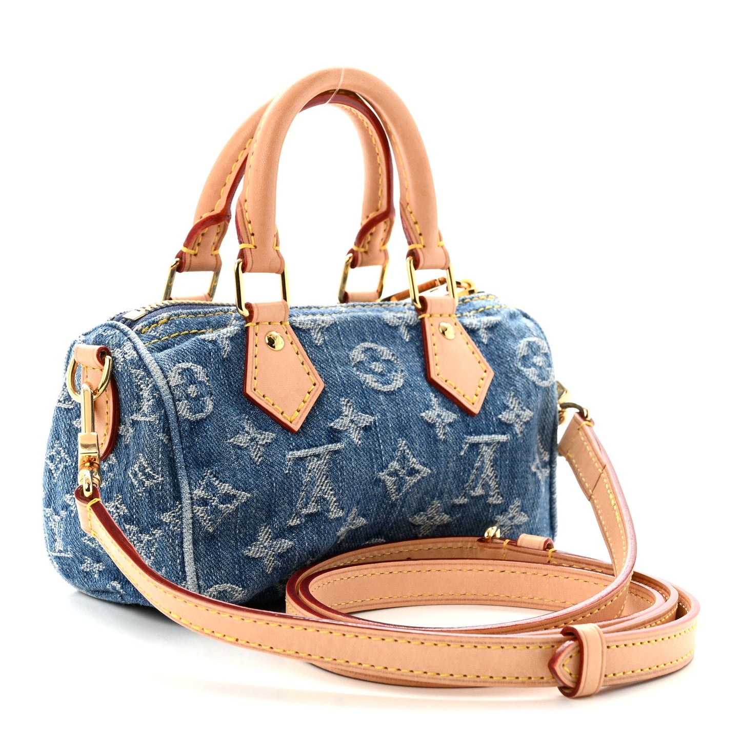 Monogram Denim Nano Speedy Blue