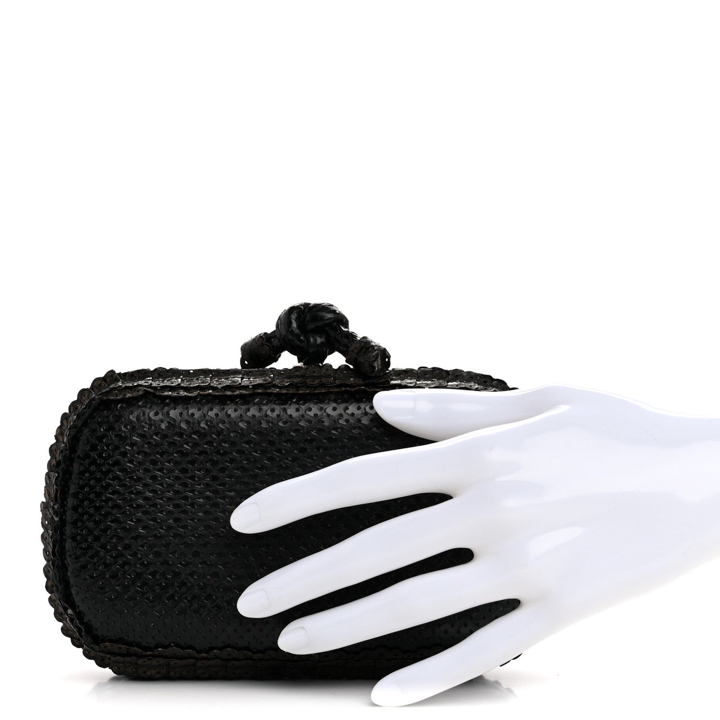 Impero Ayers Knot Clutch Black