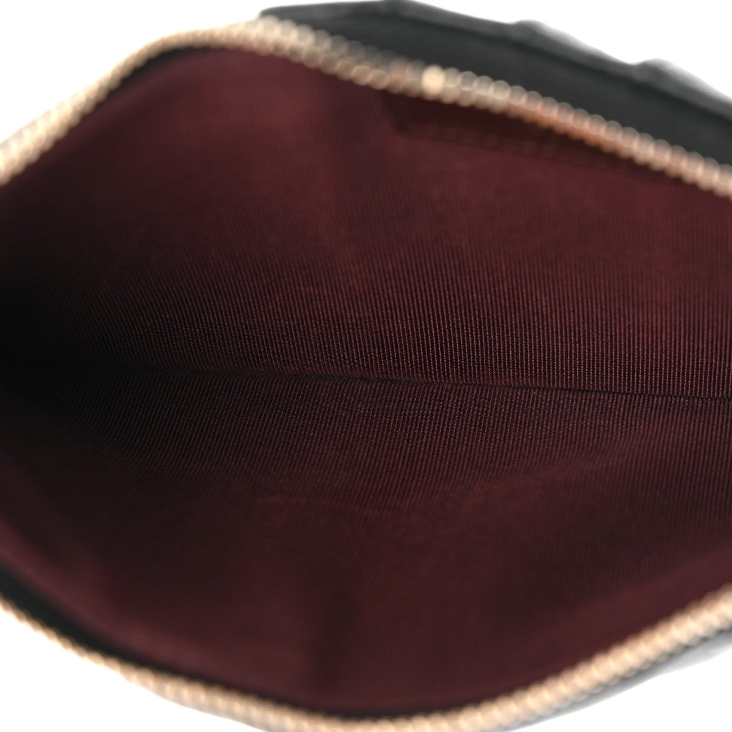 Caviar Quilted Classic Flat Wallet Pouch Black
