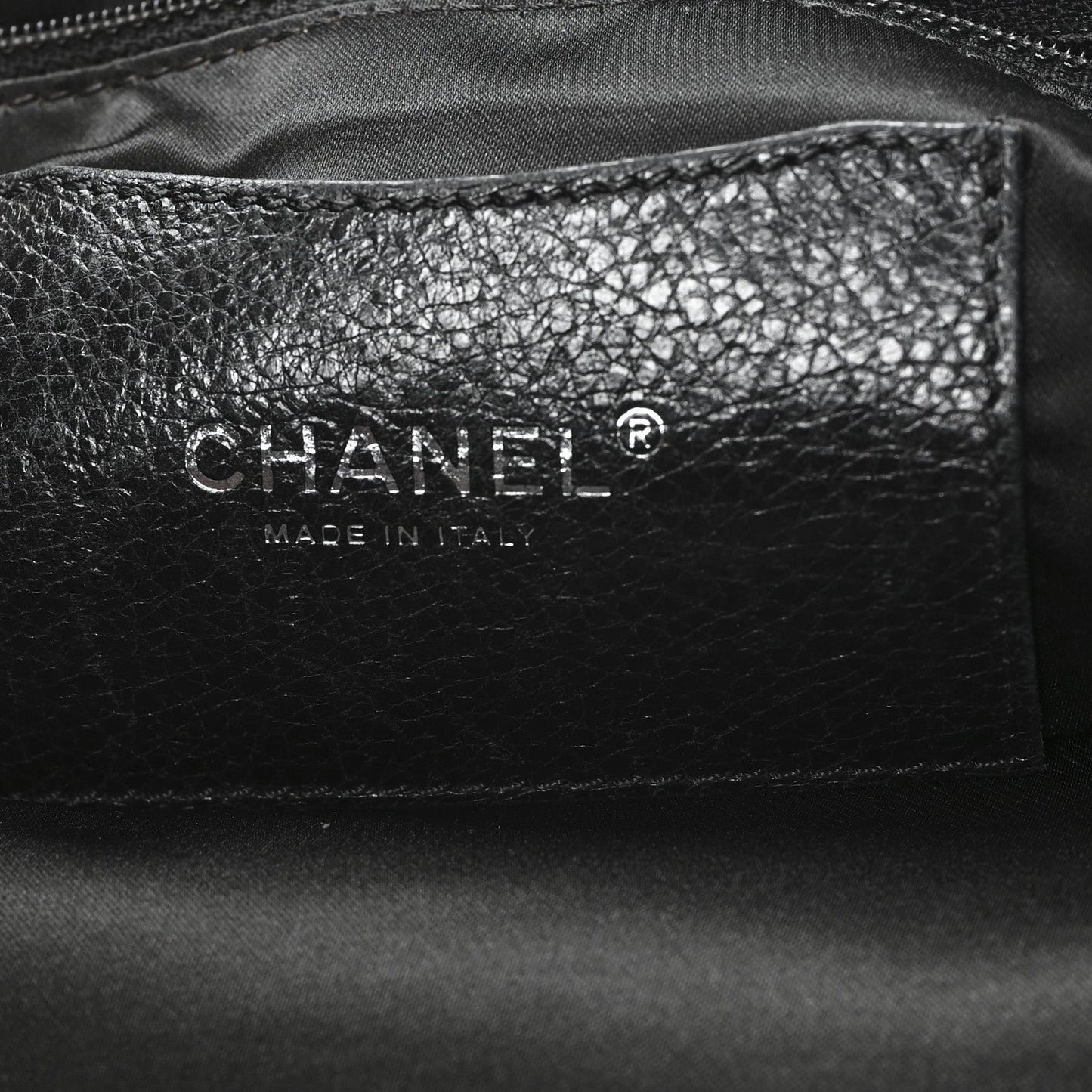 Glazed Calfskin Large On The Road Tote Black