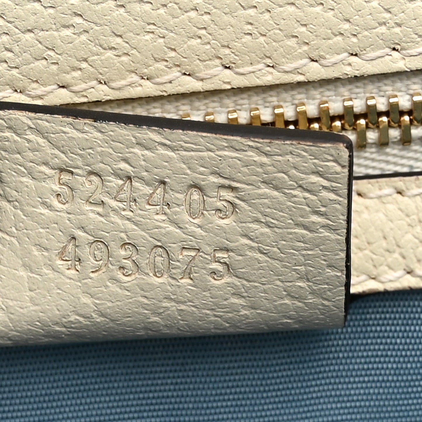 Textured Calfskin Bee Star Print Small Sylvie Shoulder Bag Mystic White
