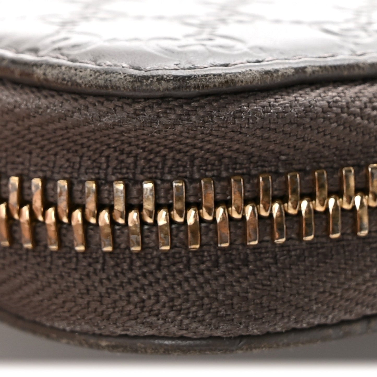 Microguccissima Zip Around Wallet Grey