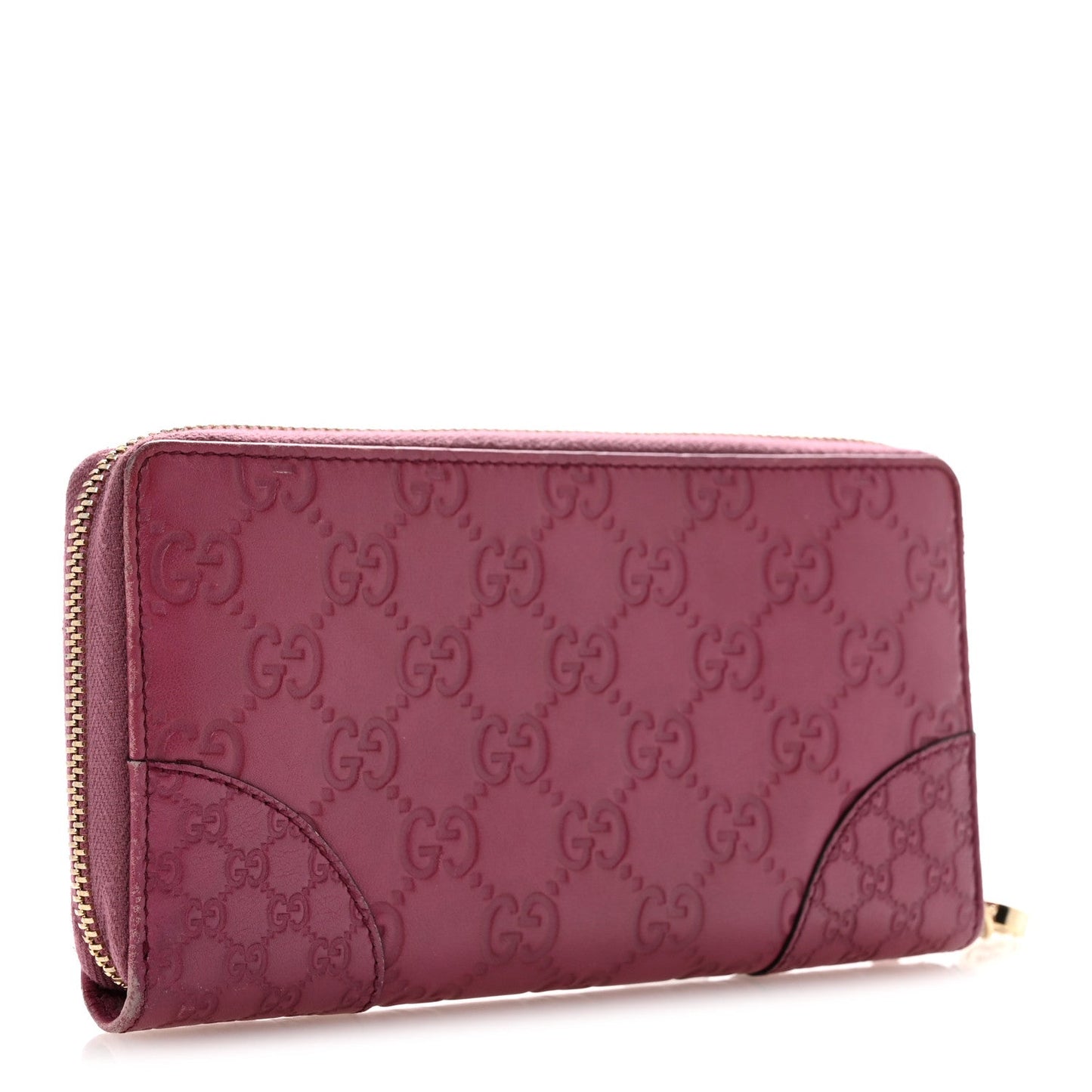 Guccissima Signature Microguccissima Bree Zip Around Wallet Purple