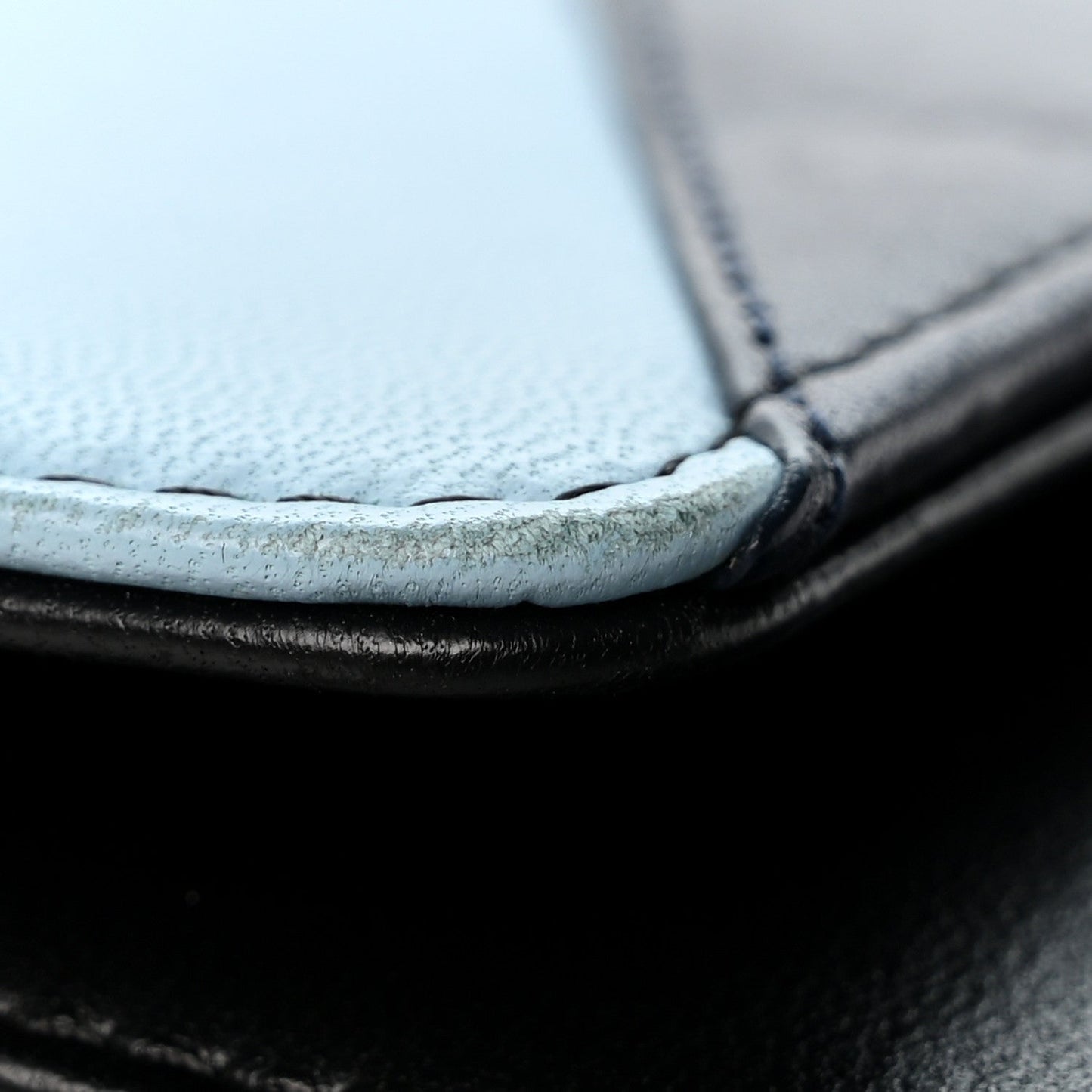 Lambskin Airlines Wallet On Chain WOC Blue Black Red