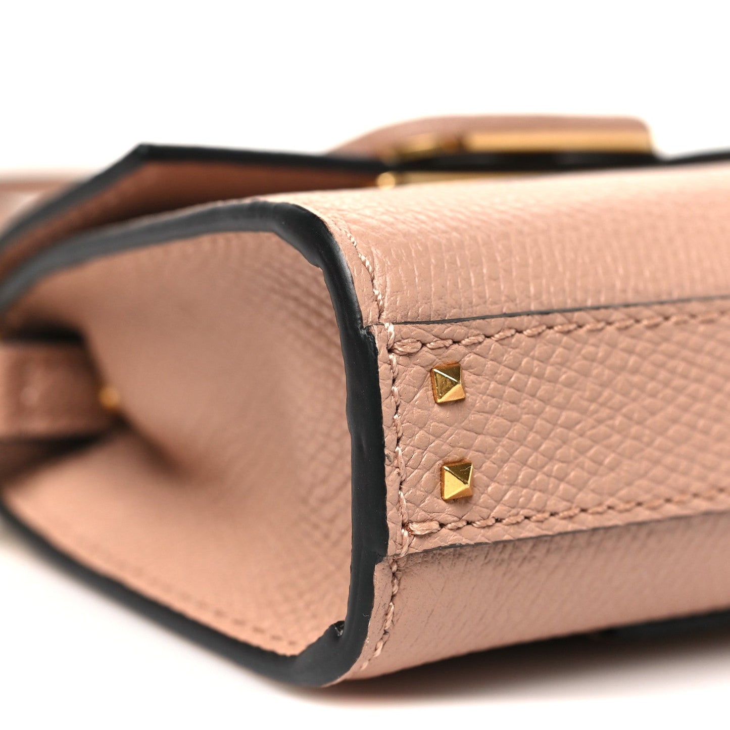 Calfskin Micro VSling Top Handle Bag Rose Cannelle