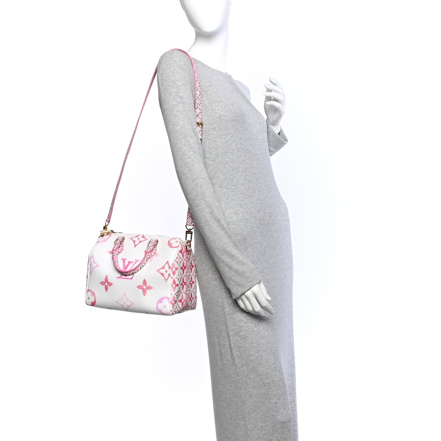 Monogram Giant By The Pool 2.0 Speedy Bandouliere 25 Rose