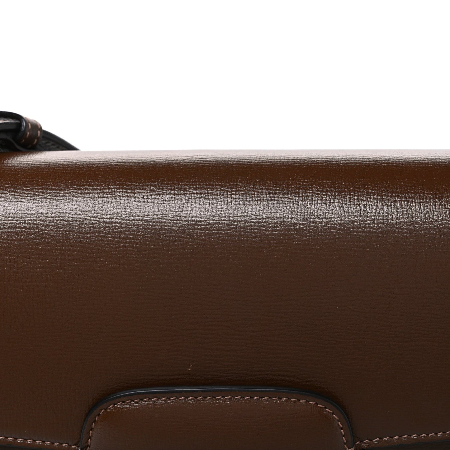 Azalea Calfskin Horsebit 1955 Shoulder Bag Brown Sugar