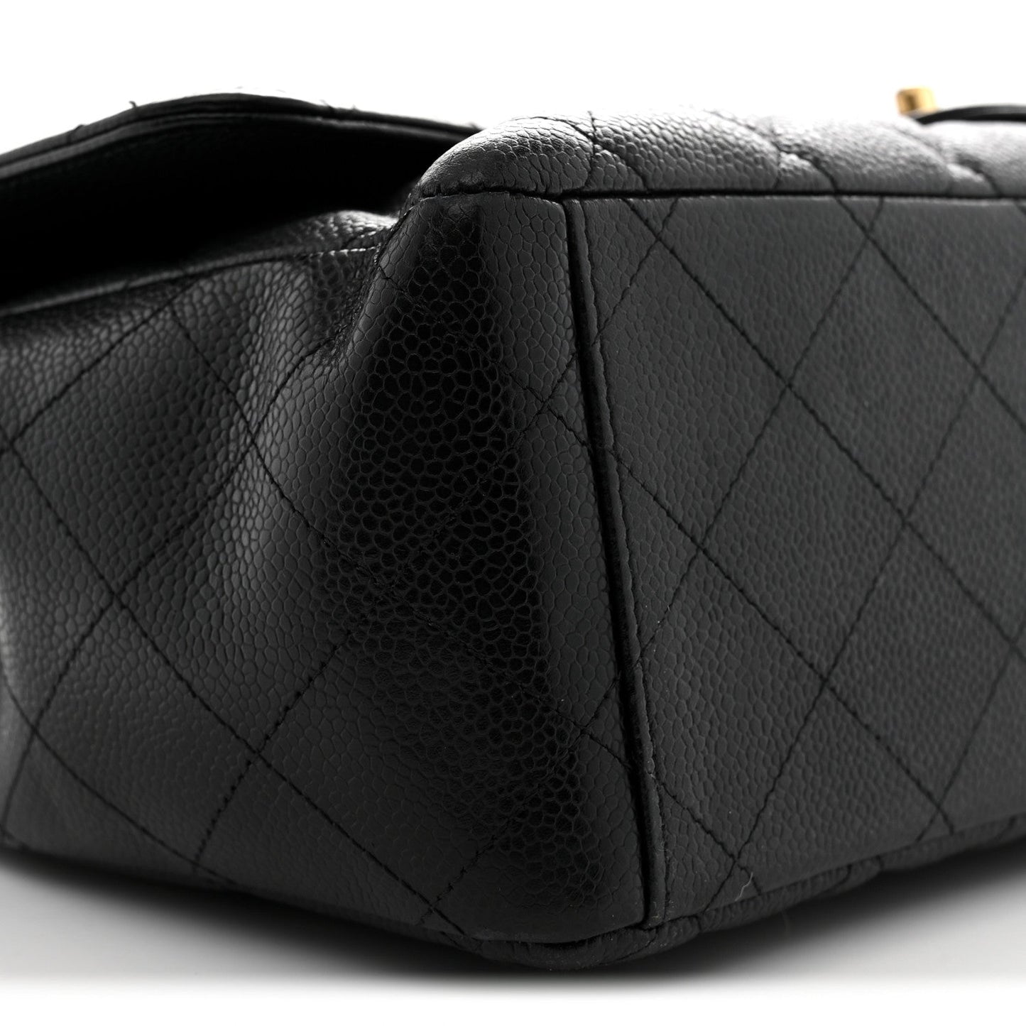 Caviar Quilted Maxi Double Flap Black