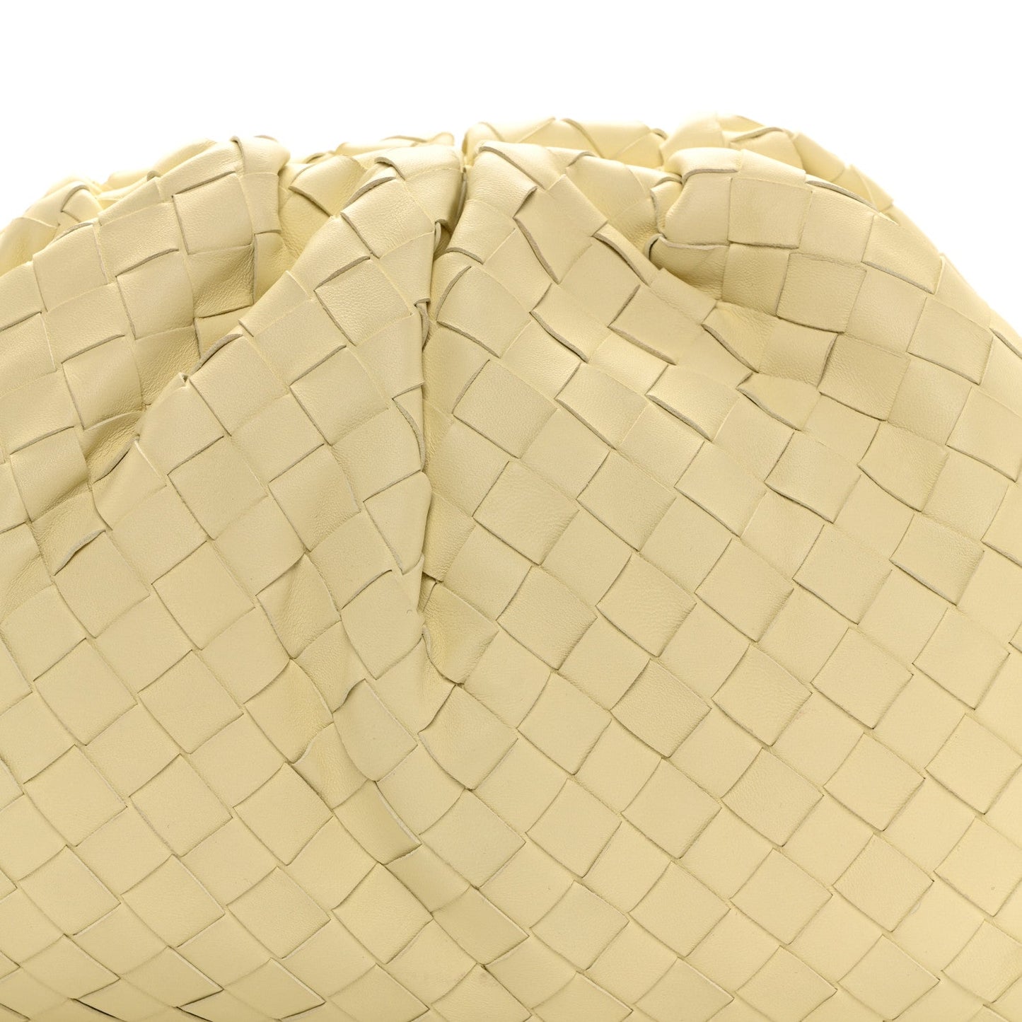Nappa Maxi Intrecciato The Pouch Oversized Clutch Ice Cream