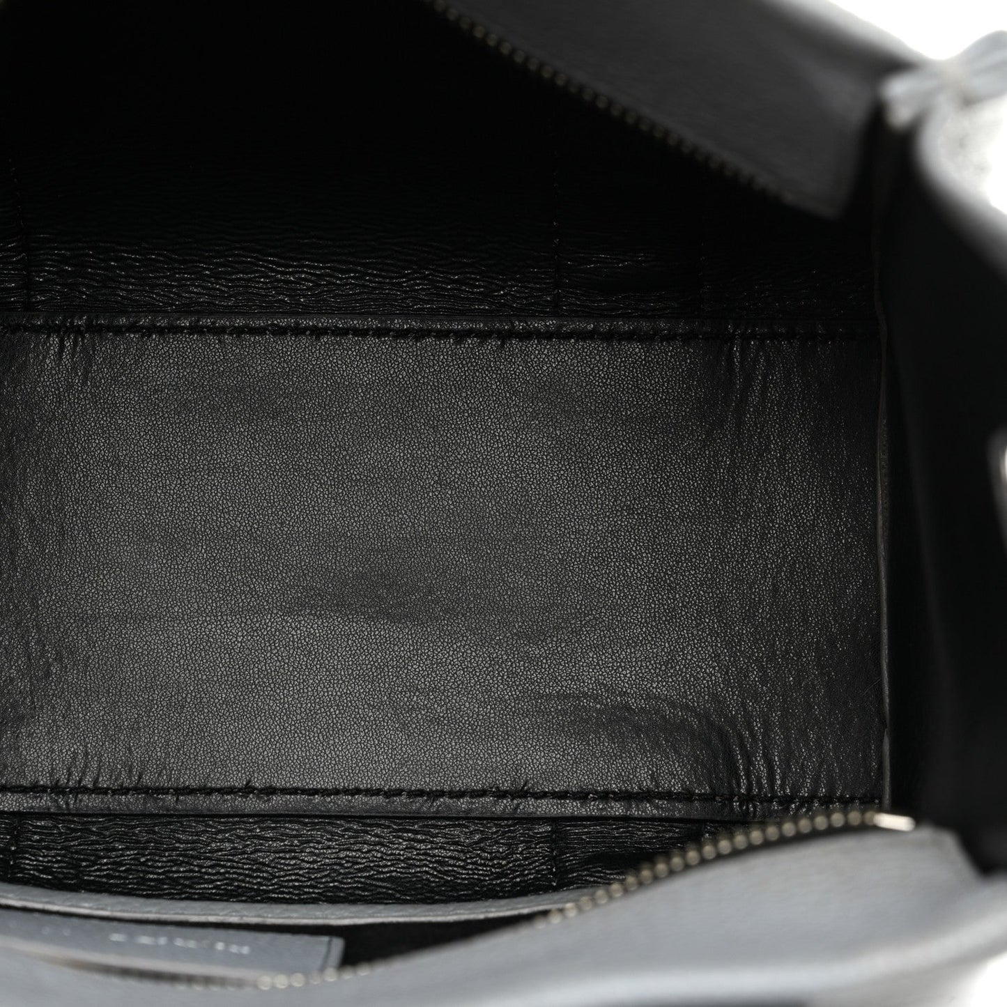 Grained Calfskin Small The Tote Bag Wolf Grey