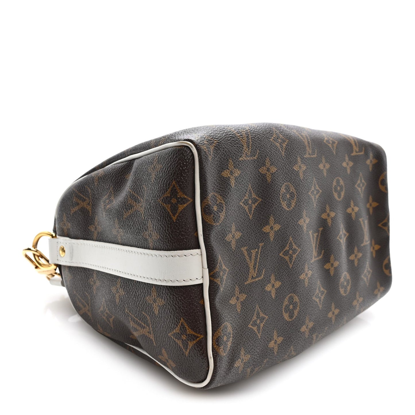 Monogram LV Match Speedy Bandouliere 25 White