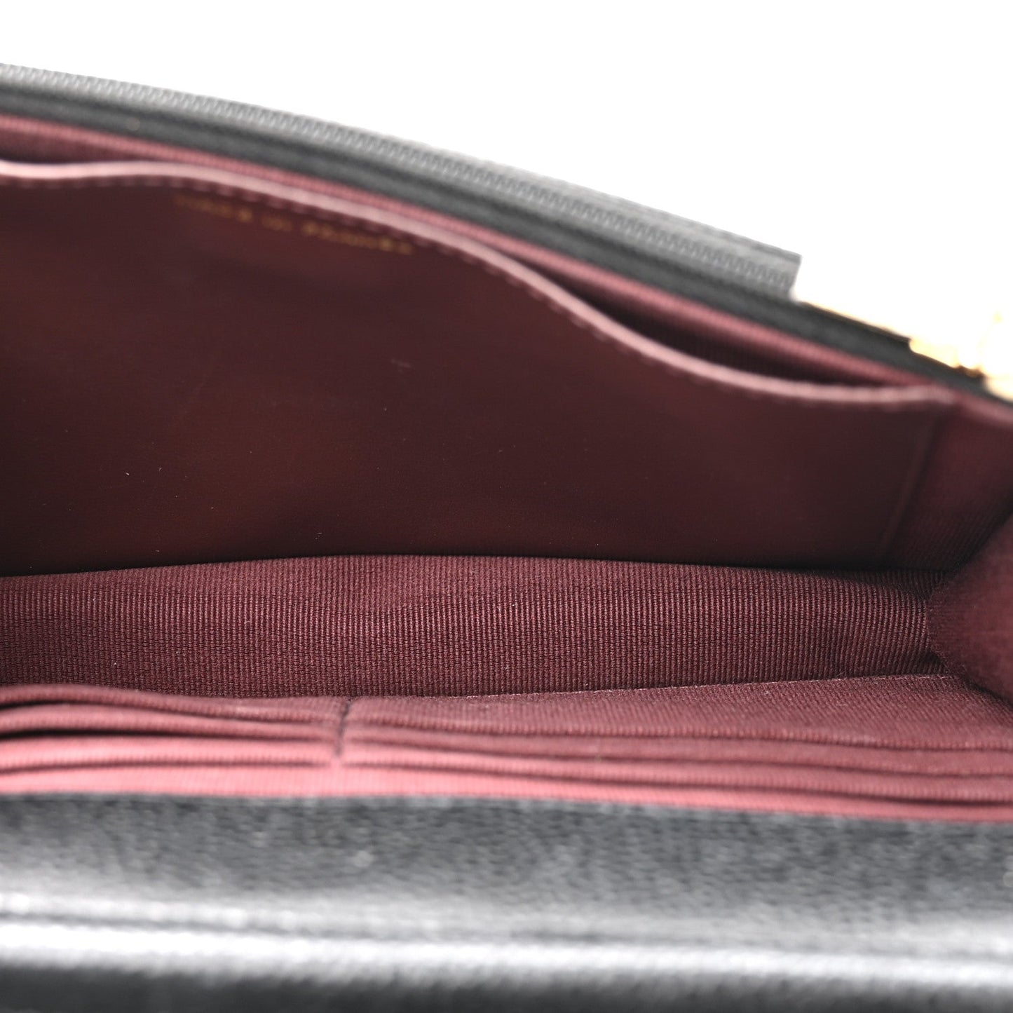 Caviar Quilted CC Turnlock Wallet On Chain WOC Black
