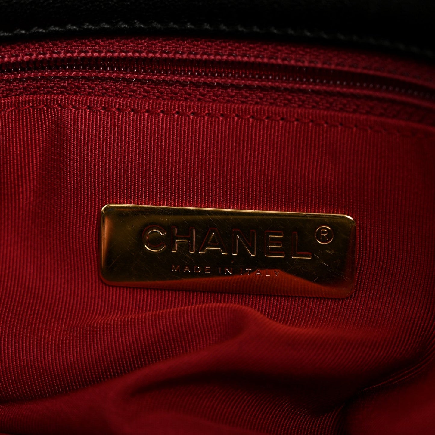 Goatskin Quilted Maxi Chanel 19 Flap Black