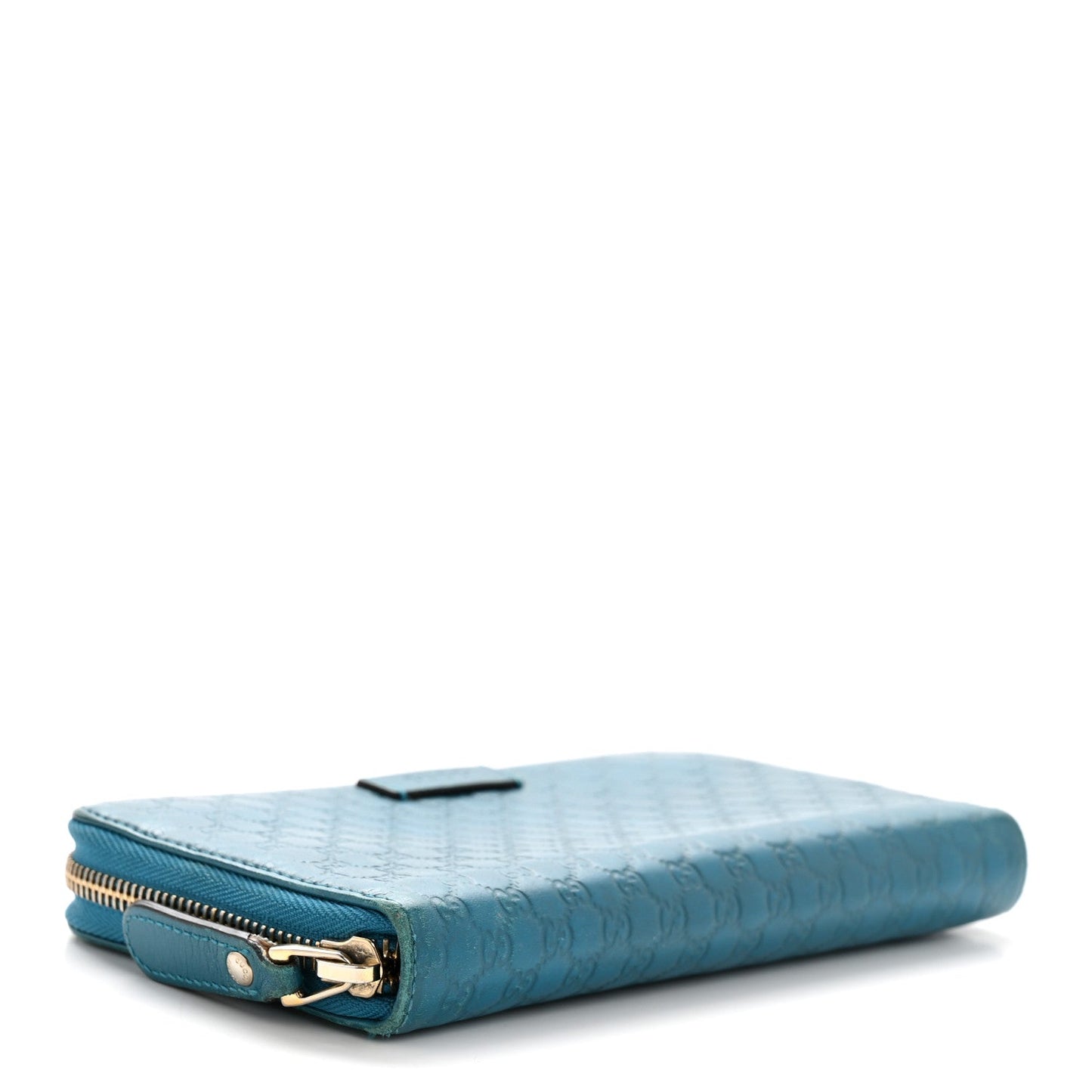 Microguccissima Zip Around Wallet Deep Cobalt
