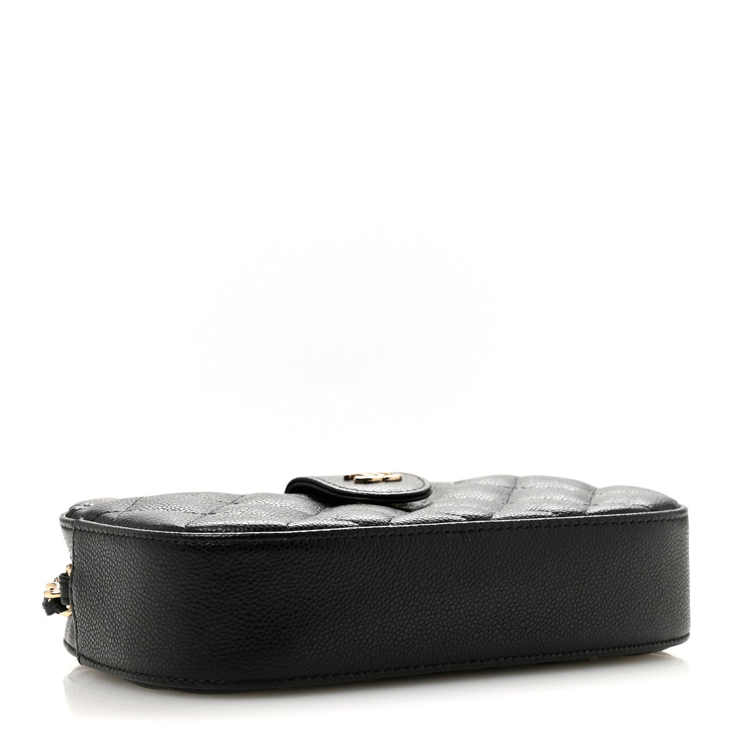 Caviar Quilted Chain Camera Bag Black
