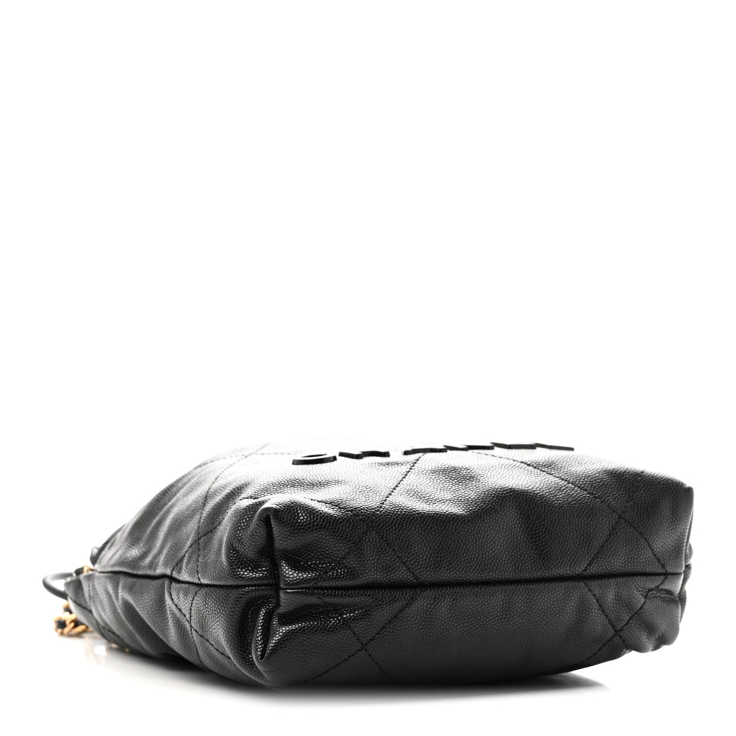 Shiny Caviar Quilted Monochrome Mini Chanel 22 Black