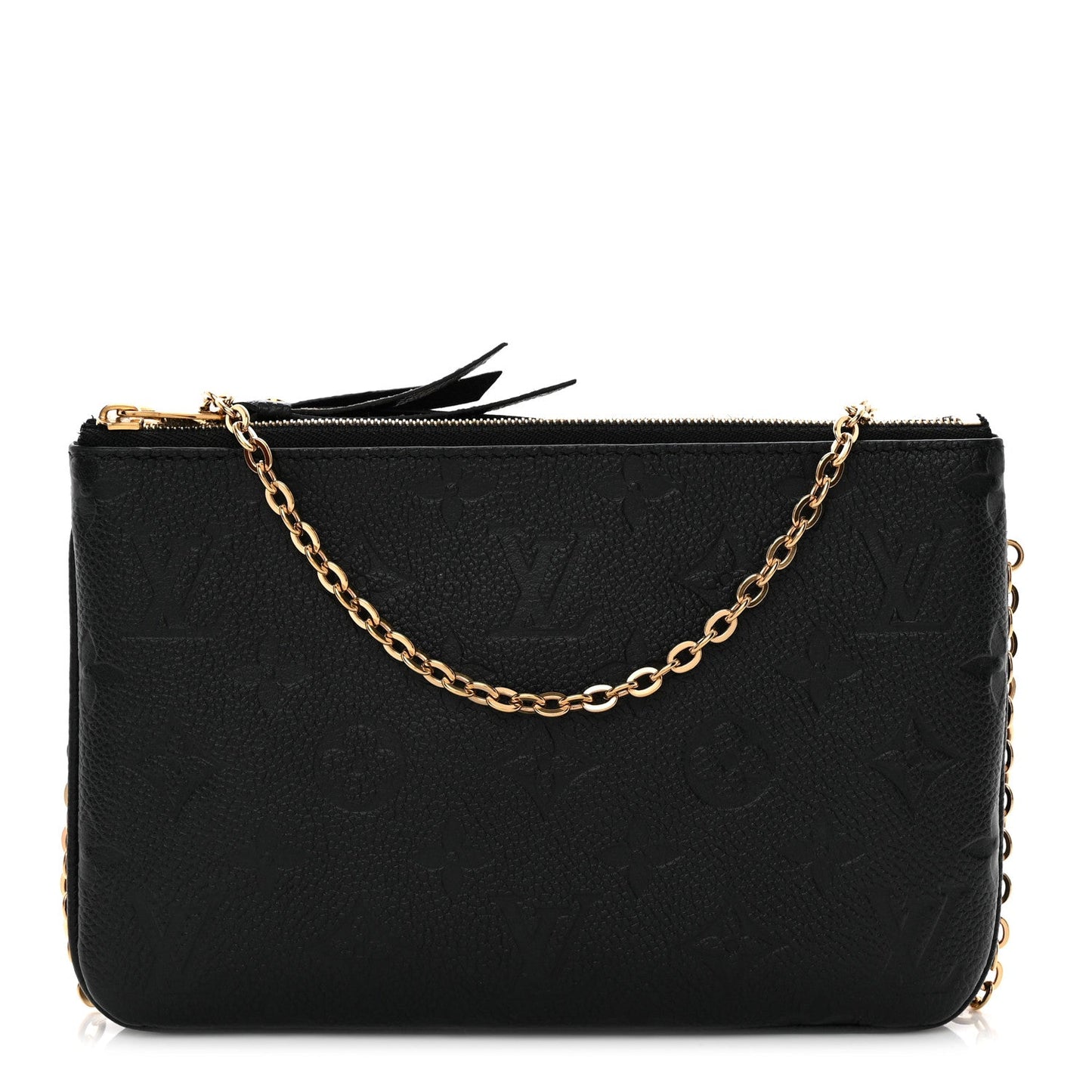 Empreinte Double Zip Pochette Black