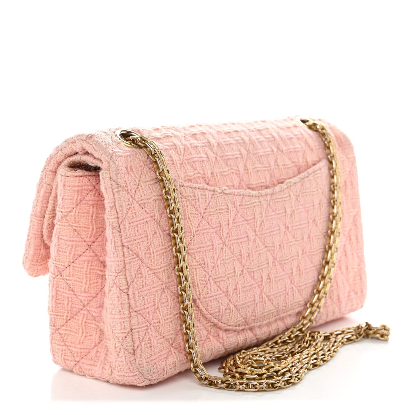 Wool Tweed Quilted 2.55 Reissue 225 Flap Light Pink