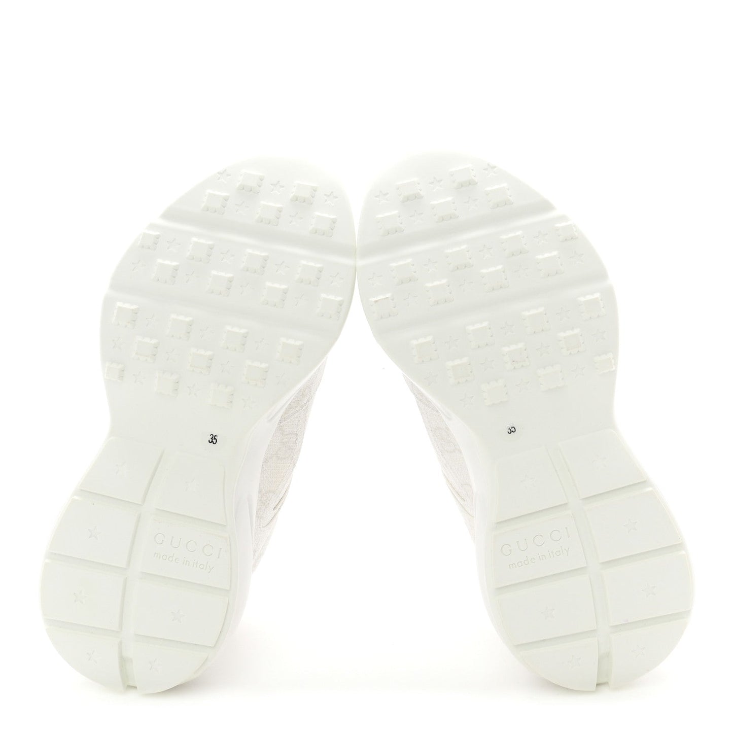 GG Supreme Monogram Womens Rhyton Sneakers 35 White
