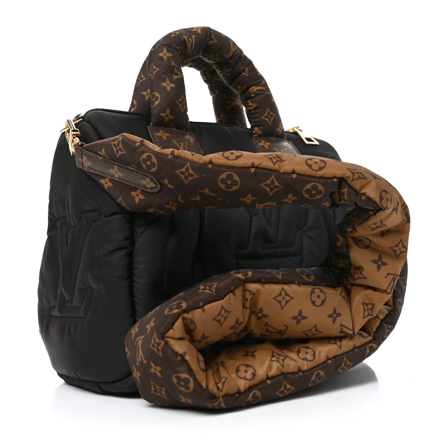 Econyl Mini Monogram Pillow Speedy Bandouliere 25 Black