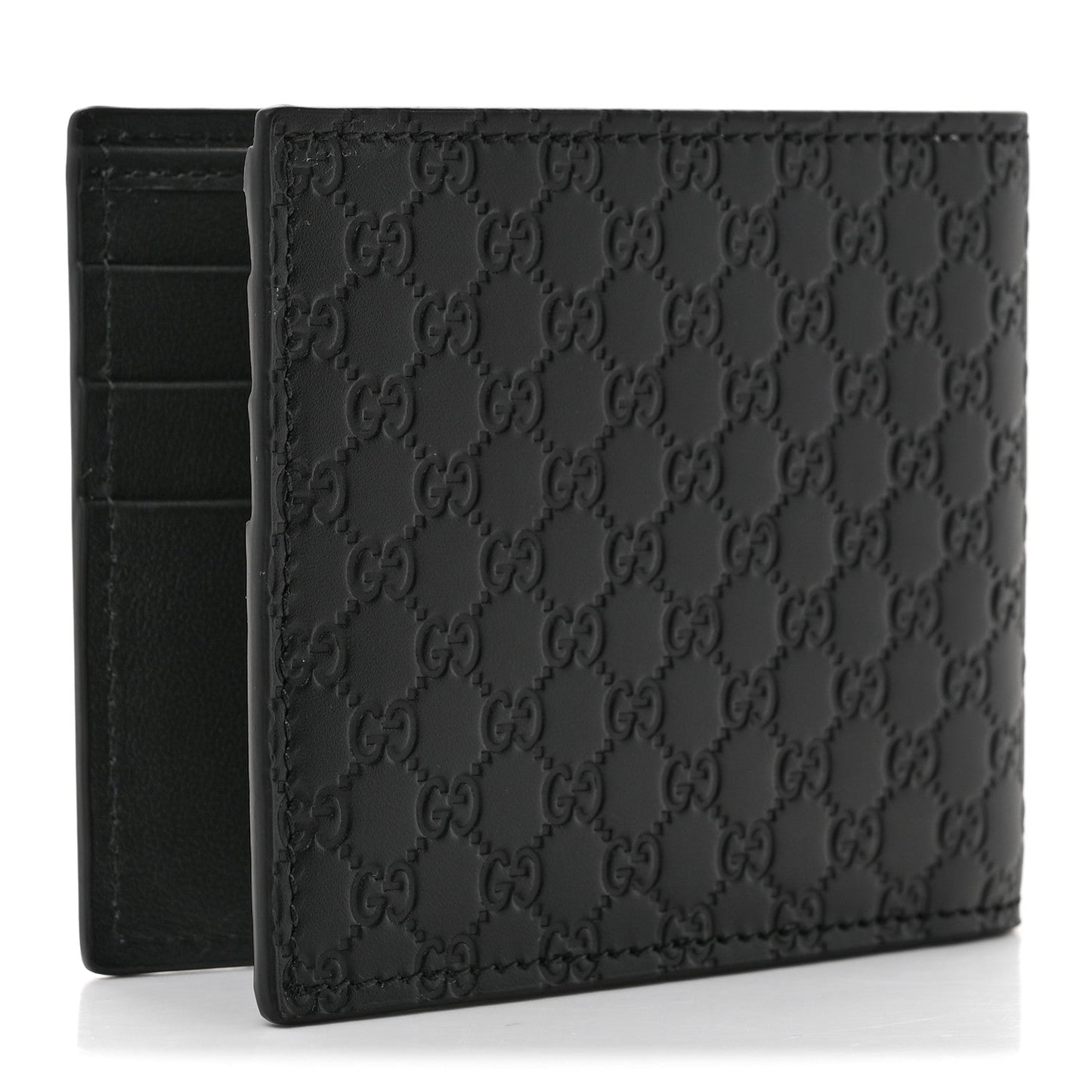 Microguccissima Bi-Fold Wallet Black