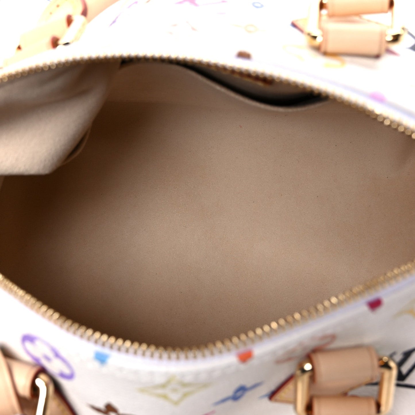 LV X TM Monogram Multicolor Speedy Bandouliere 25 White